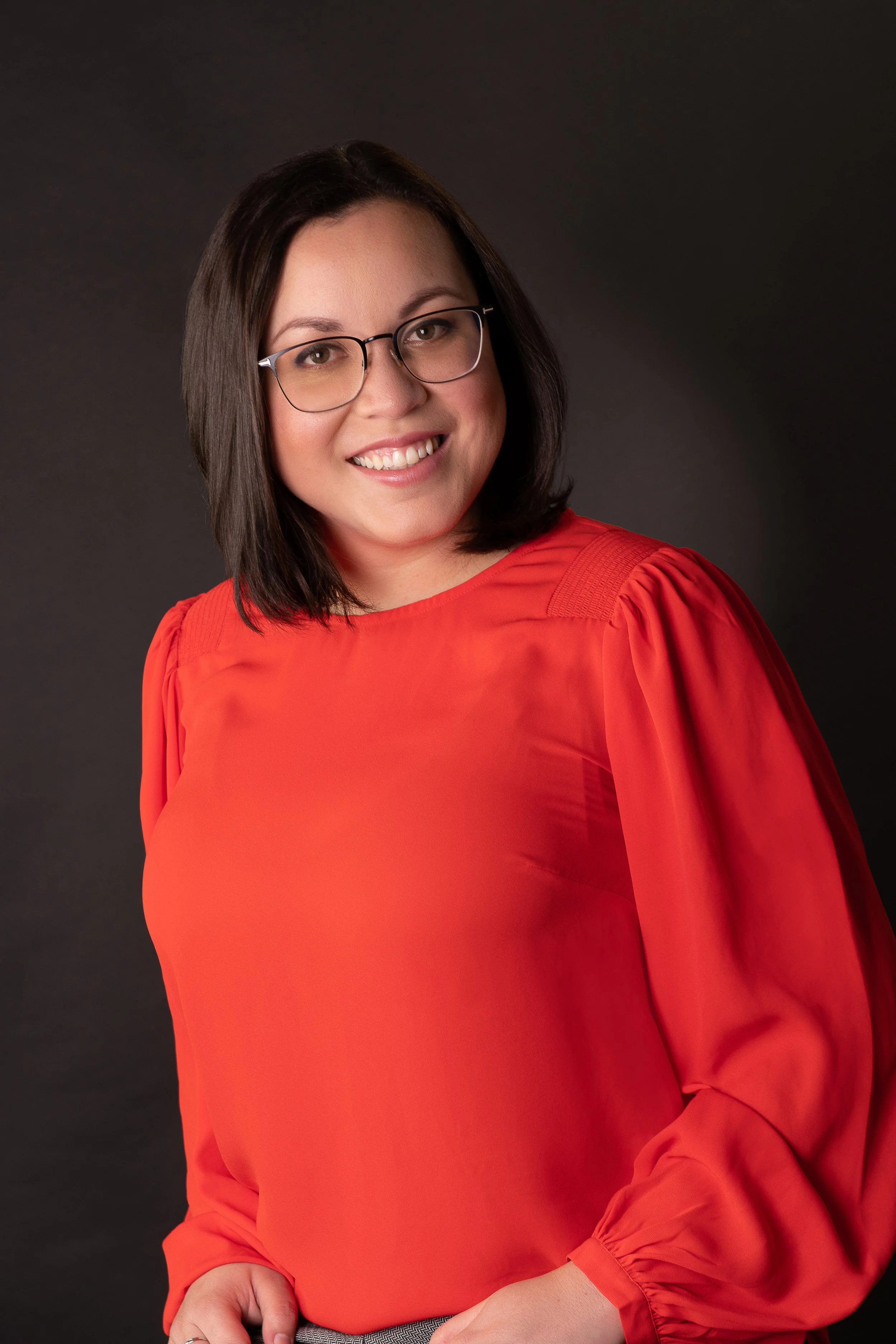 Woman in Red Fun portrait session