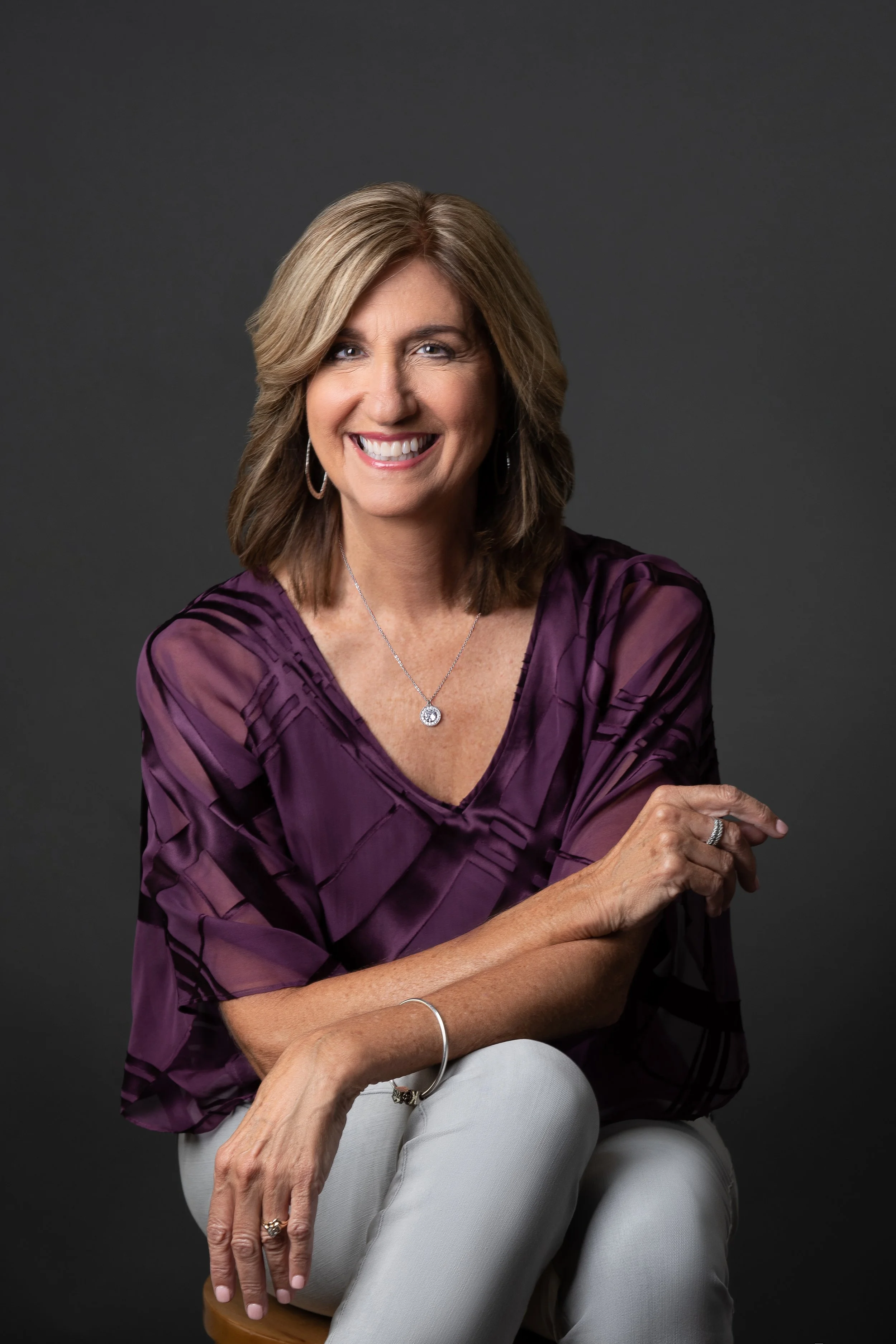 Amazing Headshots woman purple fun personal branding