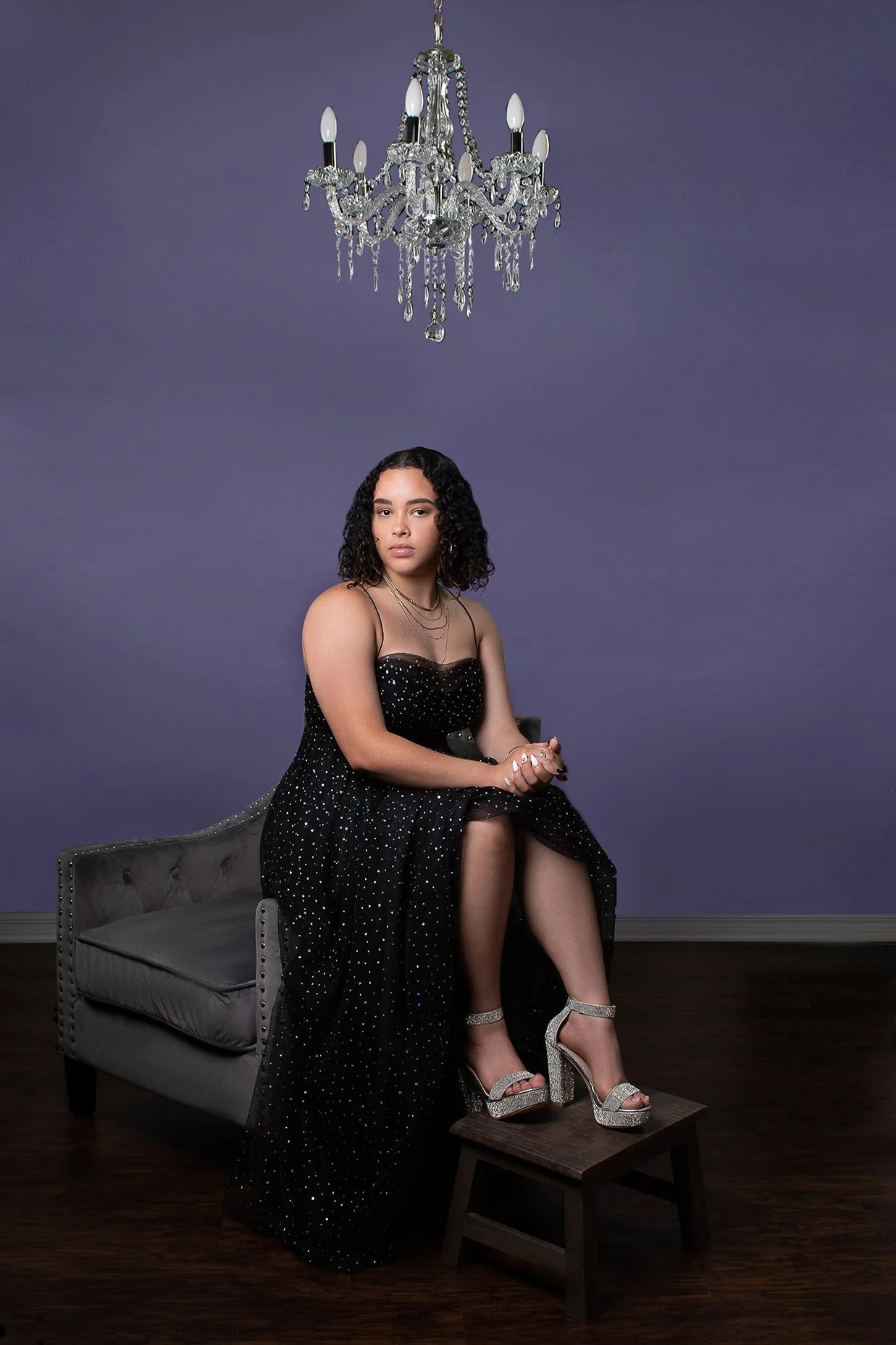 Winter Park Senior Photographer Rinat Halon Prom Portrait Formal Gown Studio