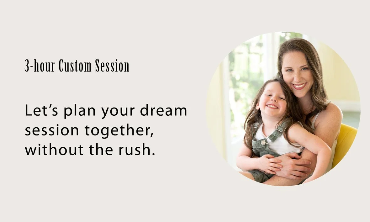 Mother and daughter beauty portrait 3 hour custom sessions