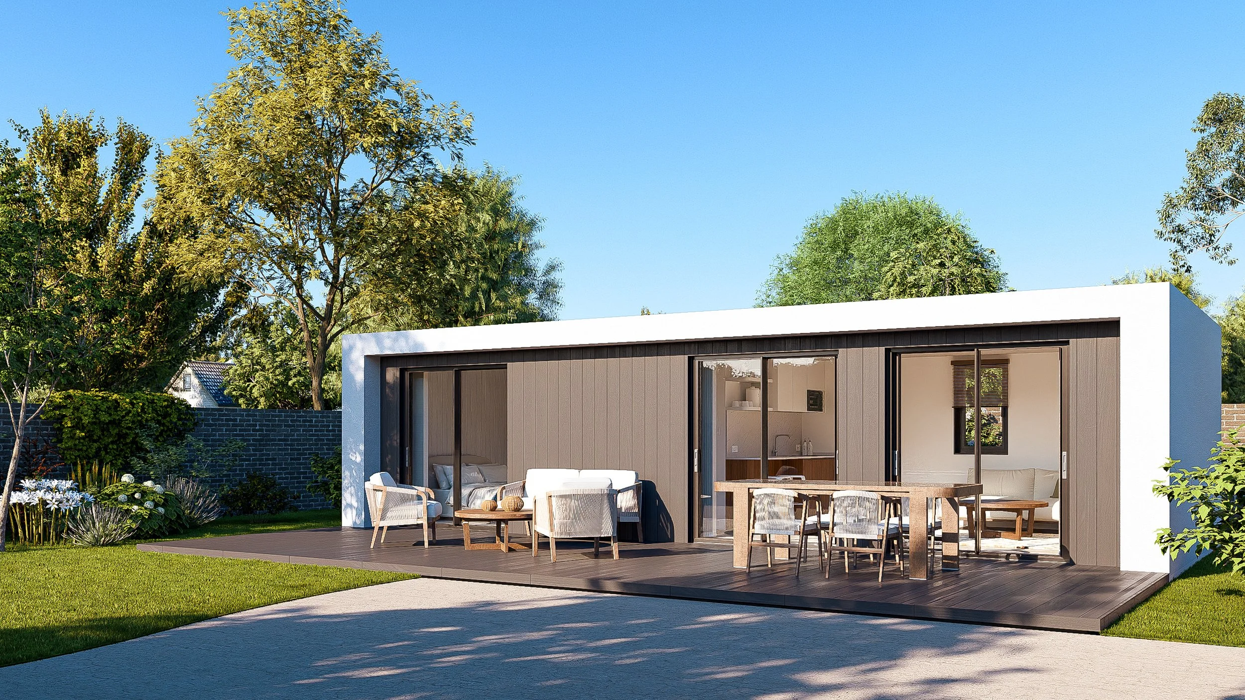 Architect designed, precision engineered. High-quality garden buildings and luxury living pods from Bauhu