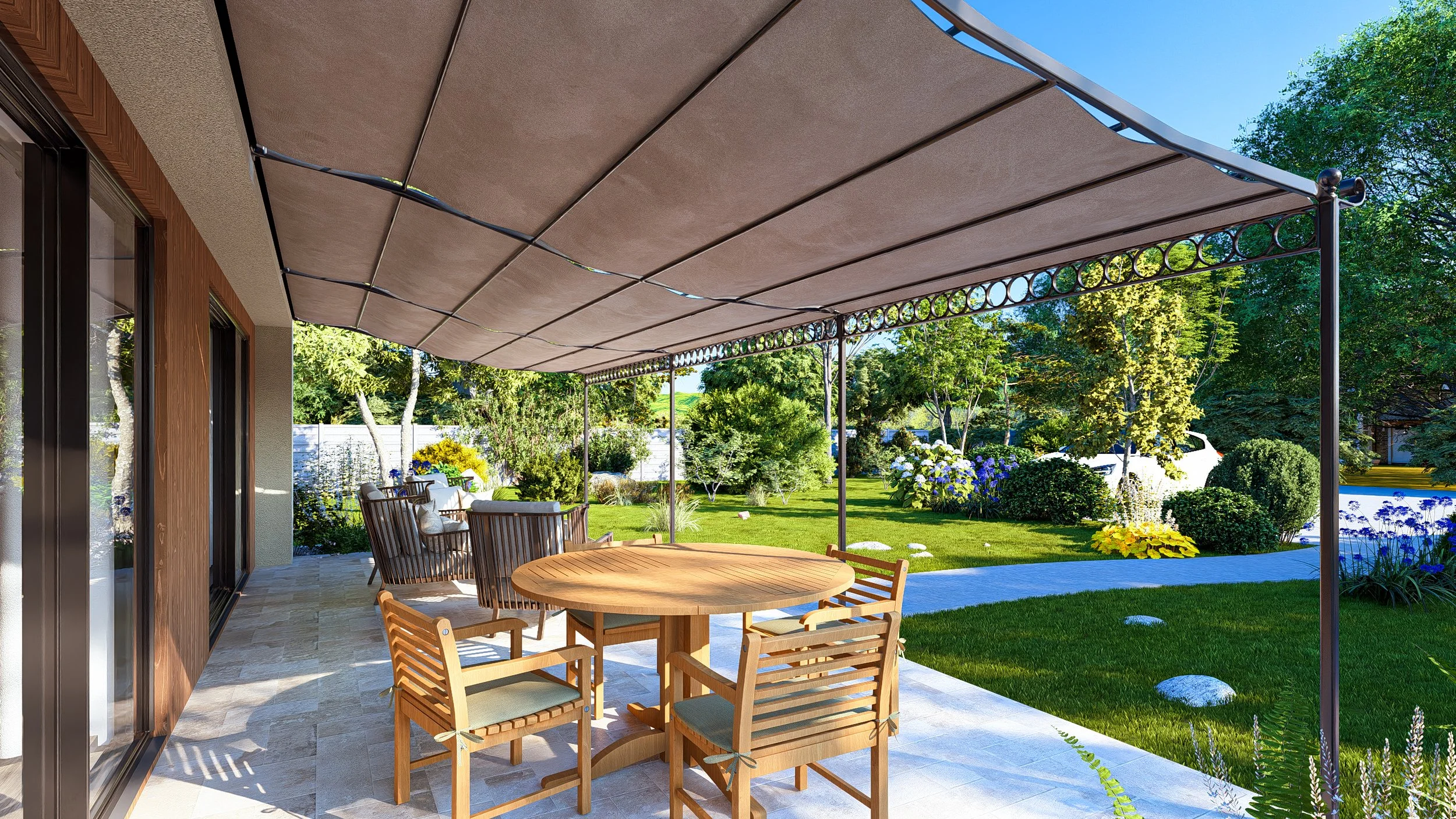Bauhu Twenty Eight modular garden pod with feature pergola