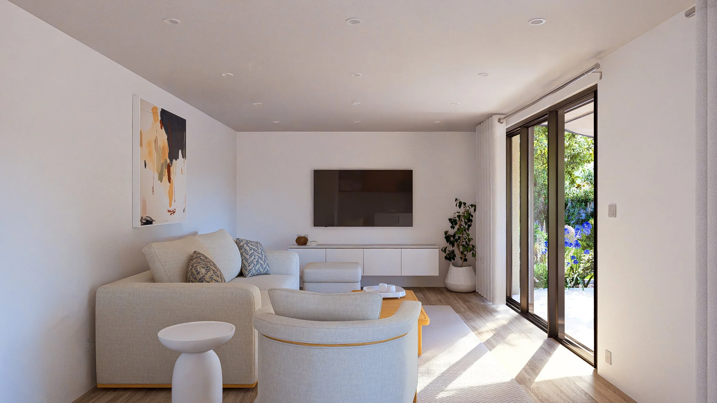 Bauhu Twenty Eight modular garden pod spacious living room