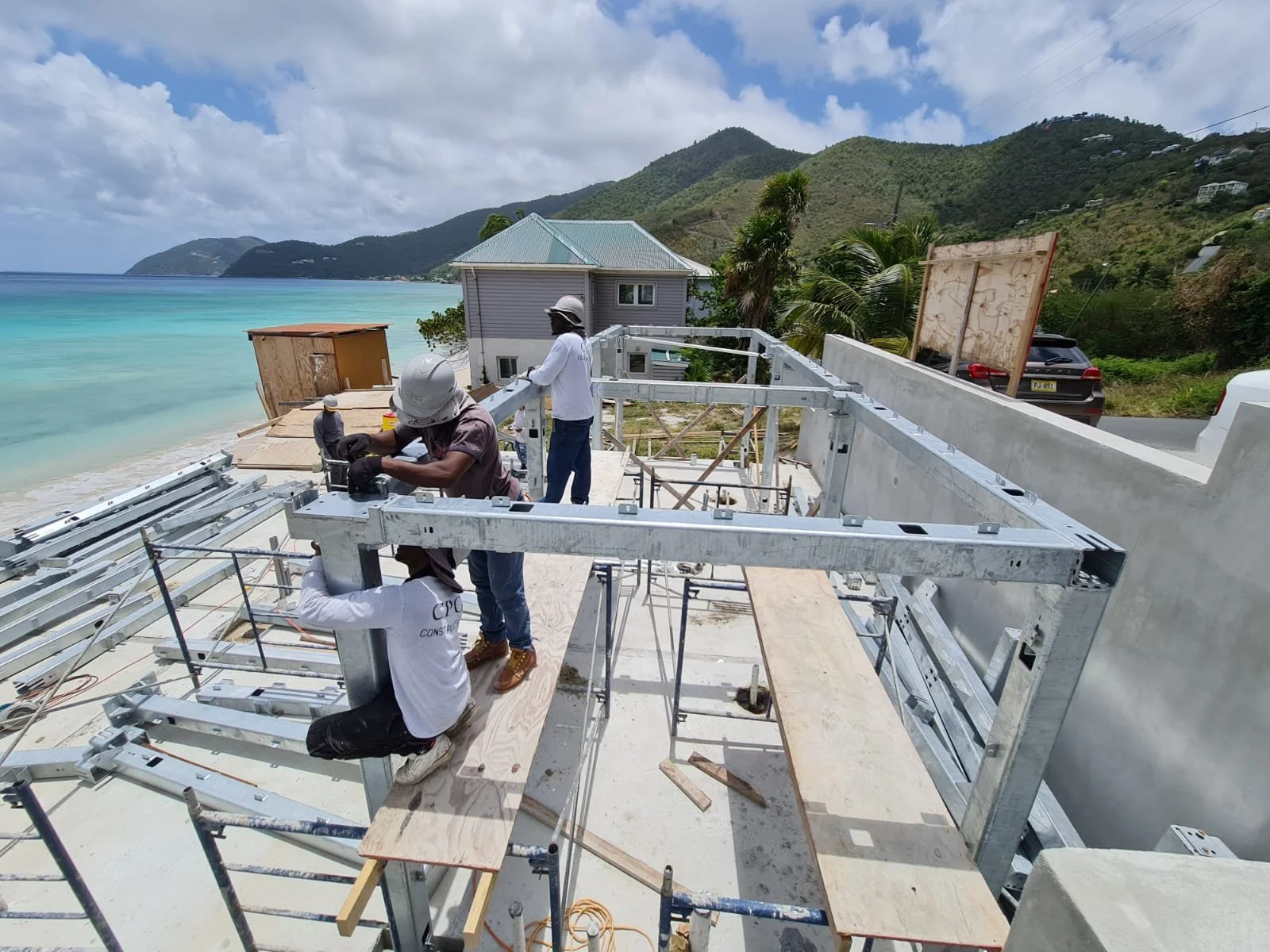 Bauhu steel frame modulare home kit for Tortola BVI