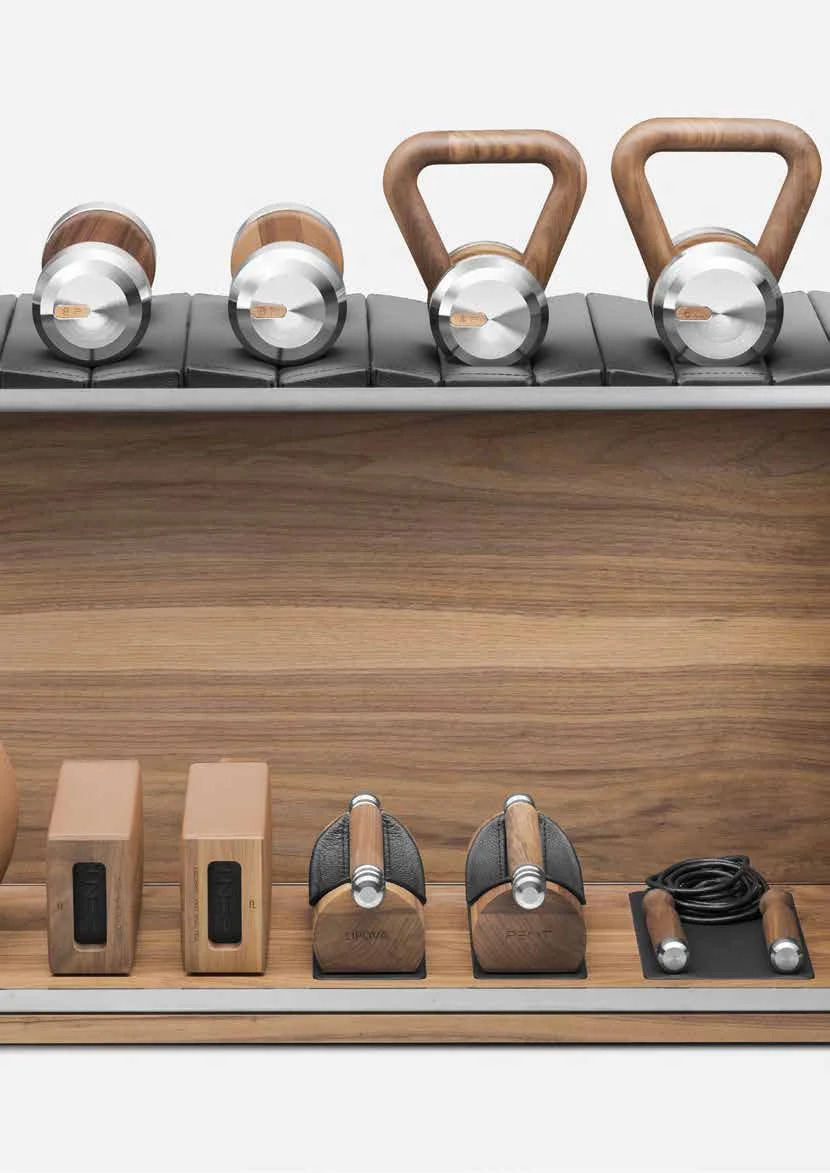 Pent luxury fitness equipment in Bauhu modular homes