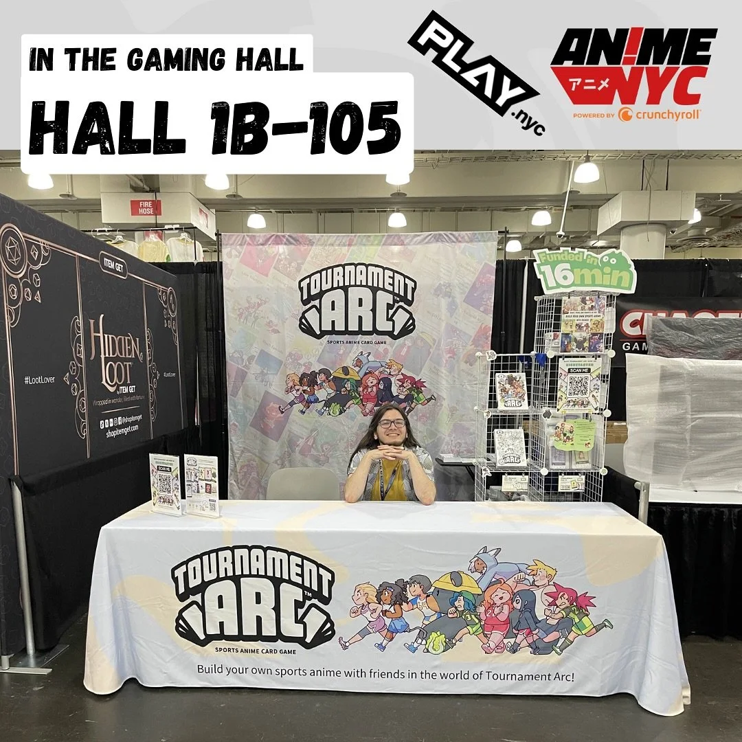 And it&rsquo;s showtime!✨ Come play Tournament Arc, participate in a stamp rally, meet the creators, and win goodies Fri-Sun in the Gaming Hall (Hall 1B)! ⚽🏐🏆 

Draft, train, and compete as you build your own Sports Anime with friends!

#anime #ani
