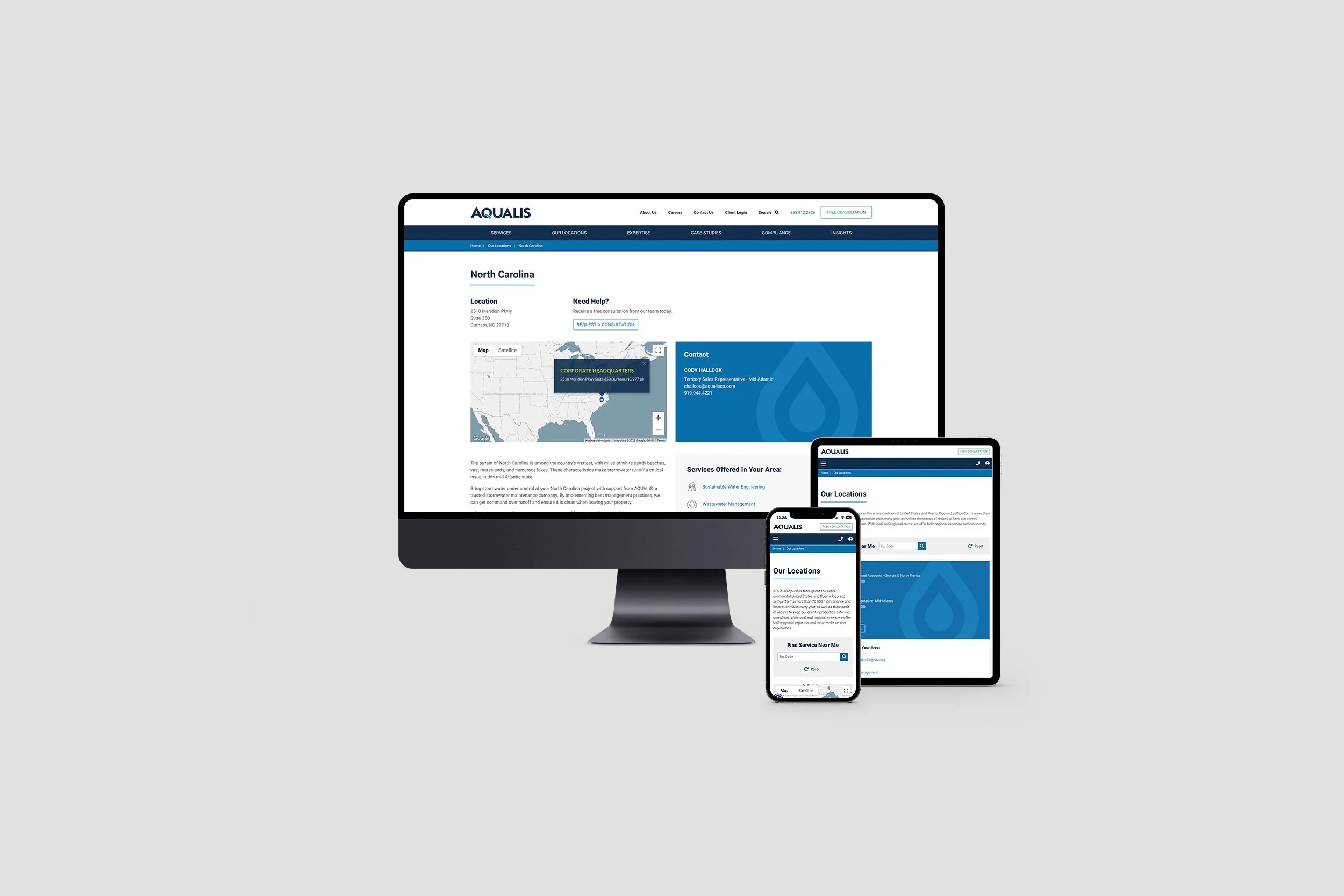 I designed a set of pages for a new section in the current website. Designing within the established framework, I crafted the visual identity for maps, pin markers, and contact cards. I also served as the sole production designer for the project, cre