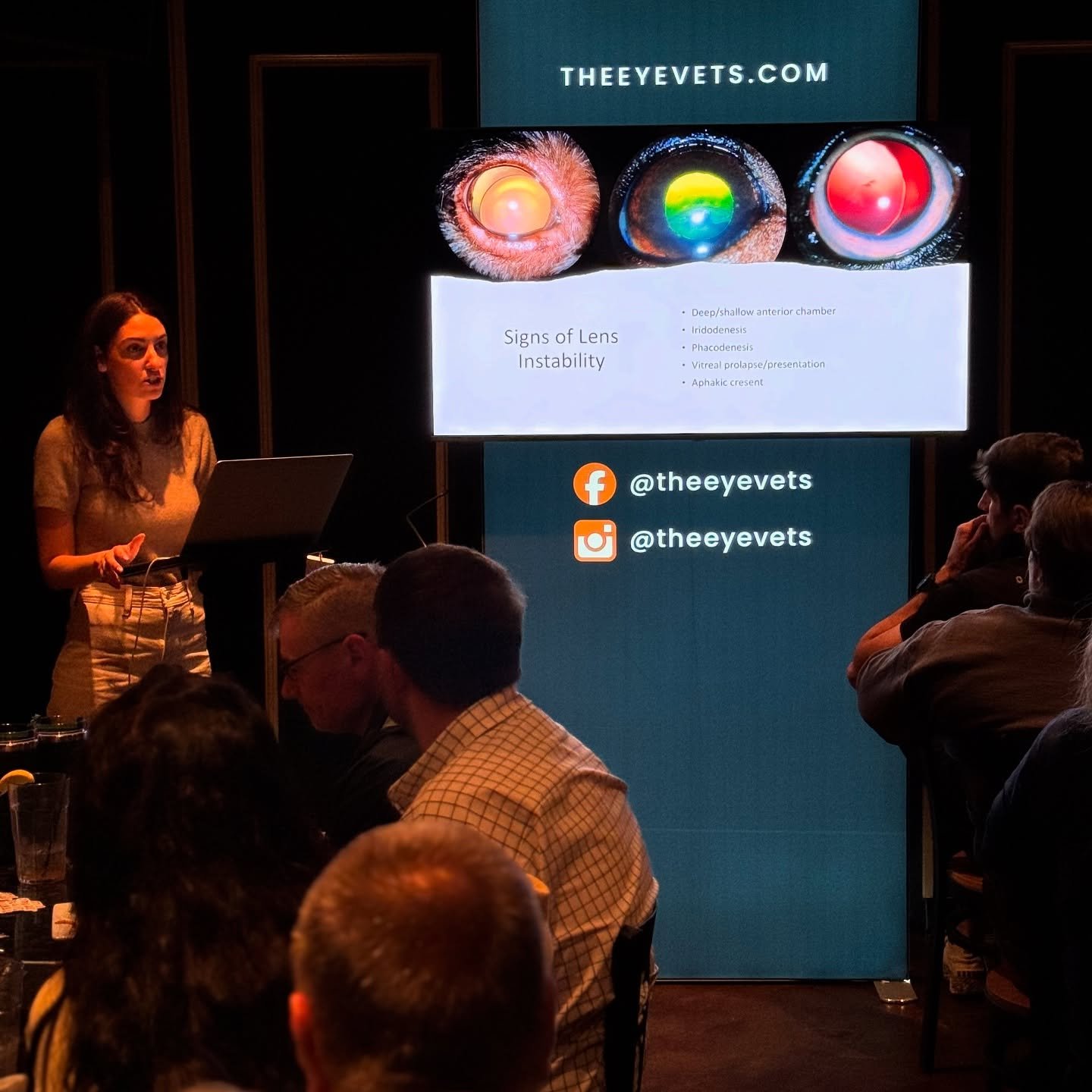 We hosted a RACE-Approved CE Event last night in Spring Hill. Dr. Kayla Waler gave a fantastic presentation on diseases of the lens in dogs and cats. Thank you to everyone that was in attendance!

And special thanks to Sam Newton and @epicurpharma fo