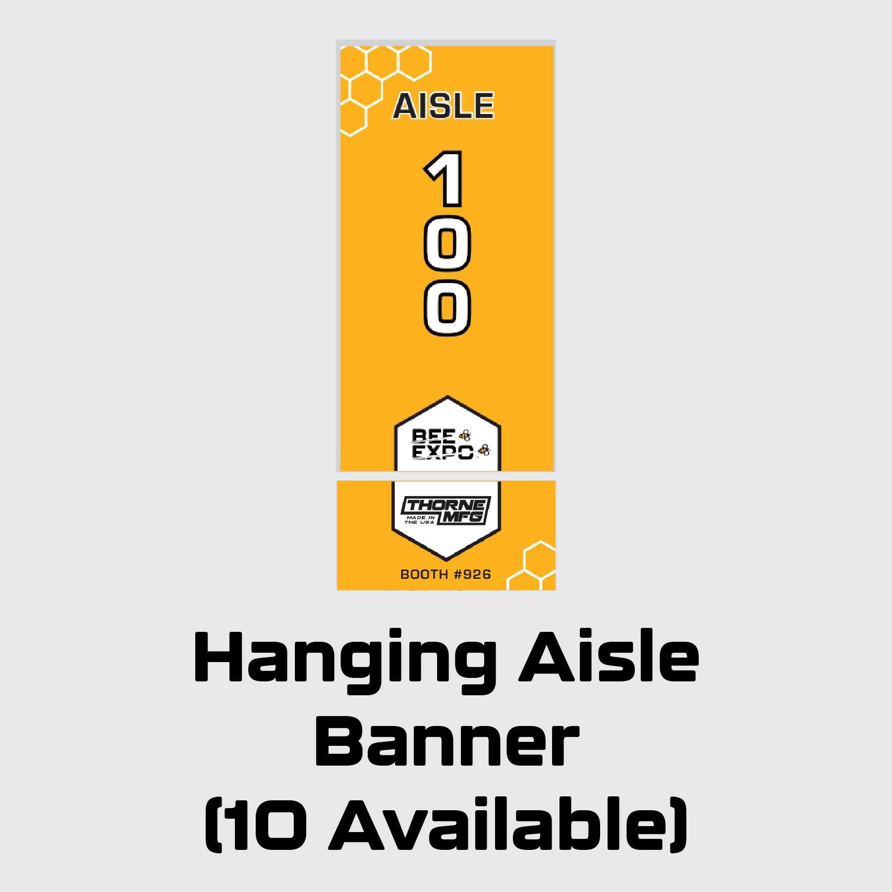 Hanging Aisle Banner (10 remaining) - Nickel