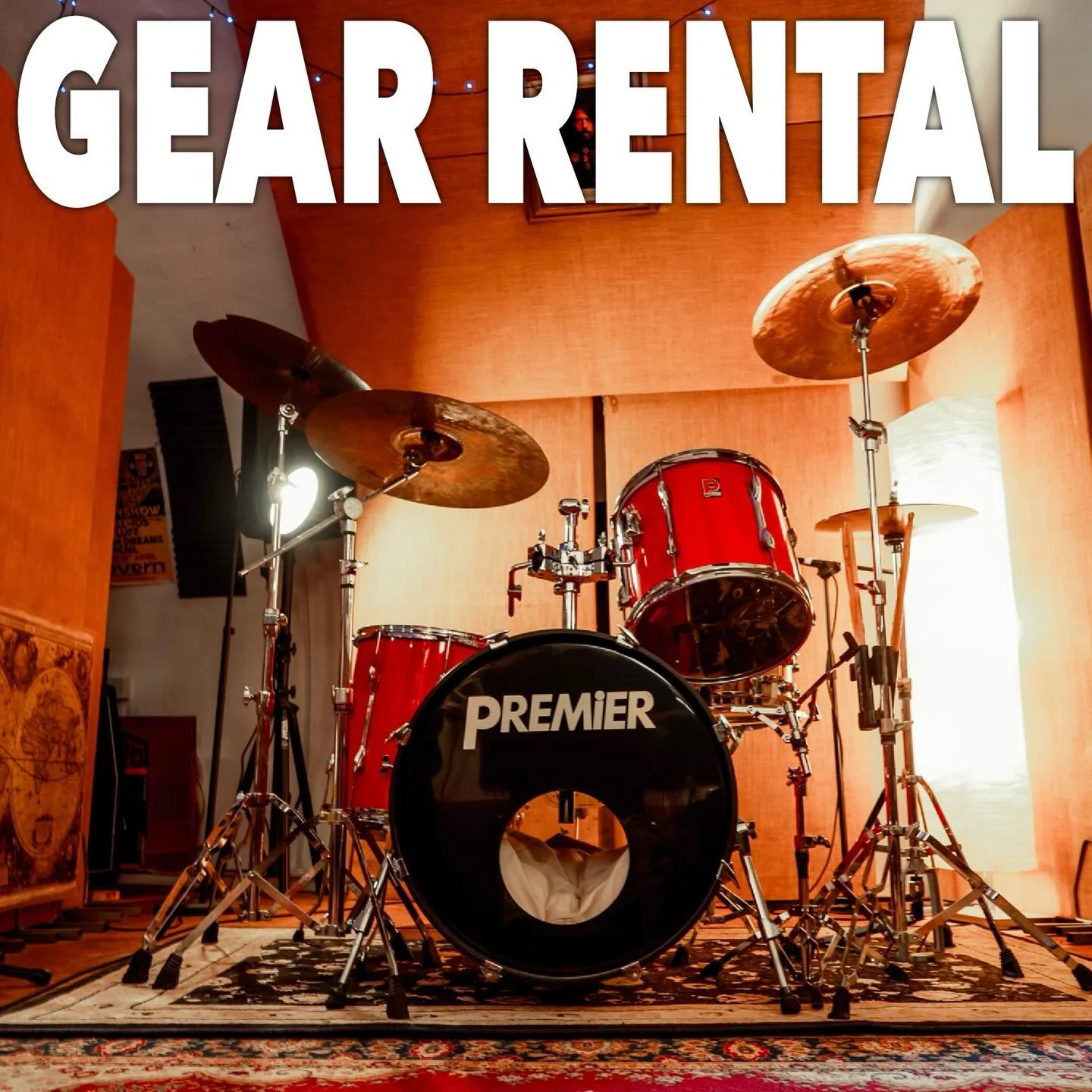 WE&rsquo;VE STARTED RENTING OUT SOME OF THE STUDIO GEAR

GUITAR AMPS, BASS AMPS, DRUM KITS AND MORE PERFECT FOR DEMOS SHOWS OR LAST MINUTE &lsquo;OH SHIT WE FORGOT SOMETHING&rsquo; MOMENTS OR &lsquo;THE HEADLINE BAND DIDN&rsquo;T BRING A DRUMKIT FOR 