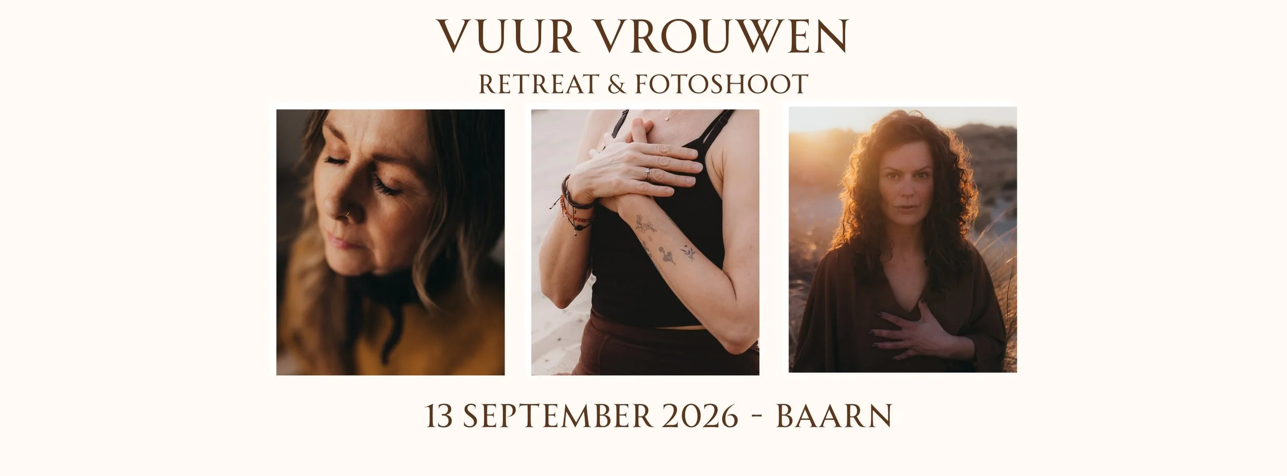 'vuur vrouwen’ retreat &amp; fotoshoot