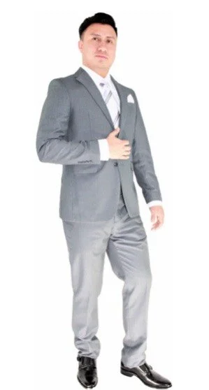 Slim Fit 2 Piece 2 Button Suit