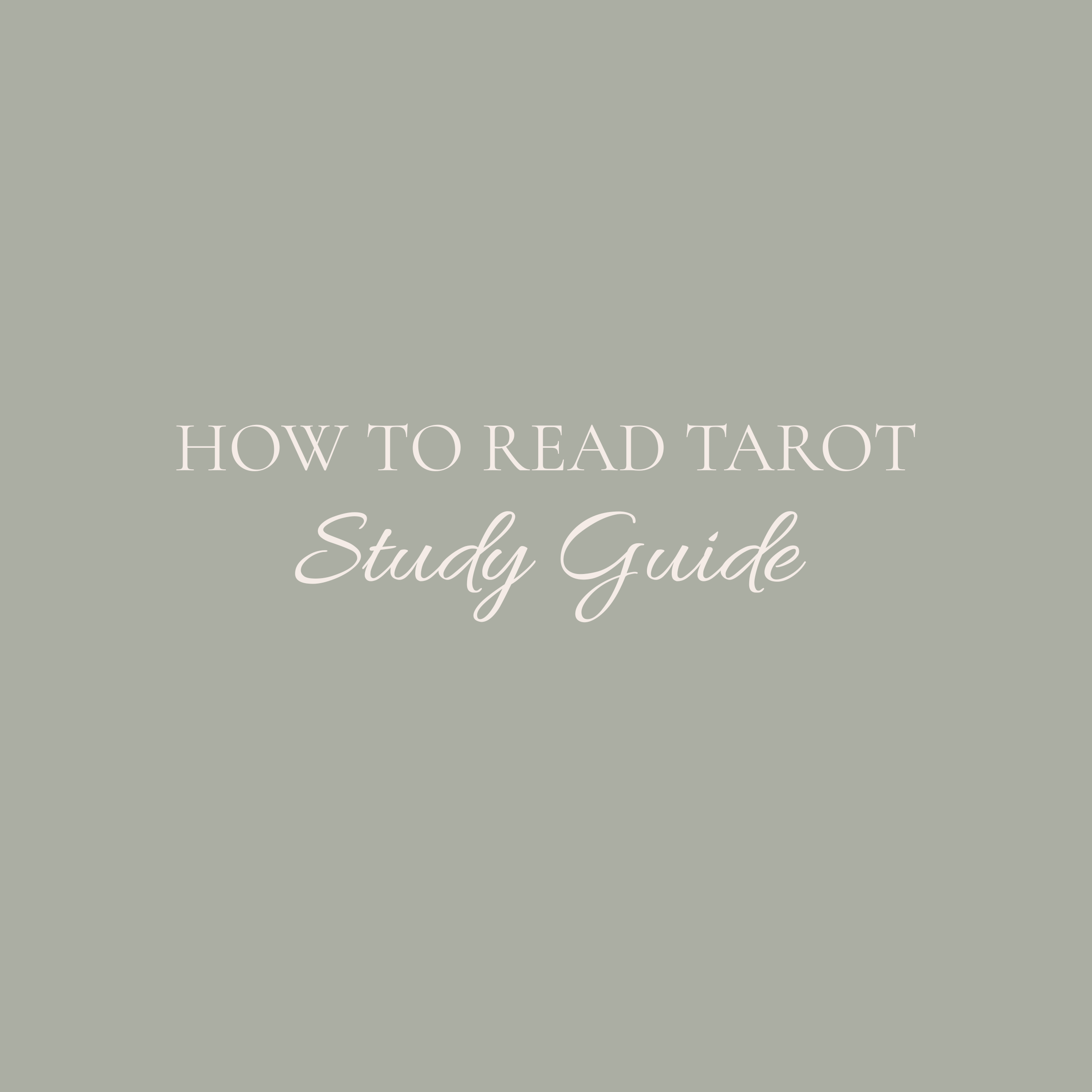 Downloadable Tarot Study Guide: A Practical + Intuitive Guide to Deep Alignment