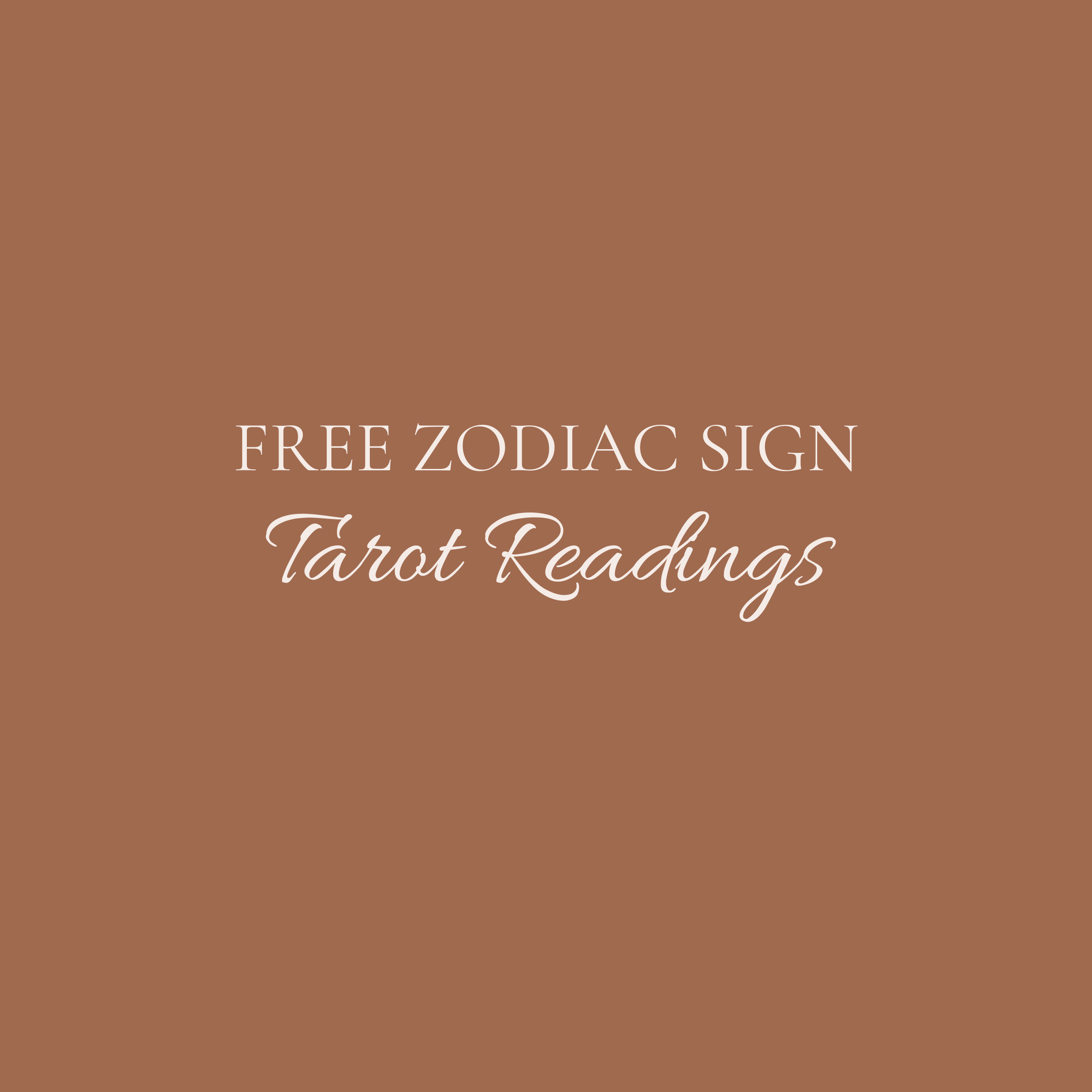 Free Zodiac Sign  Tarot Readings