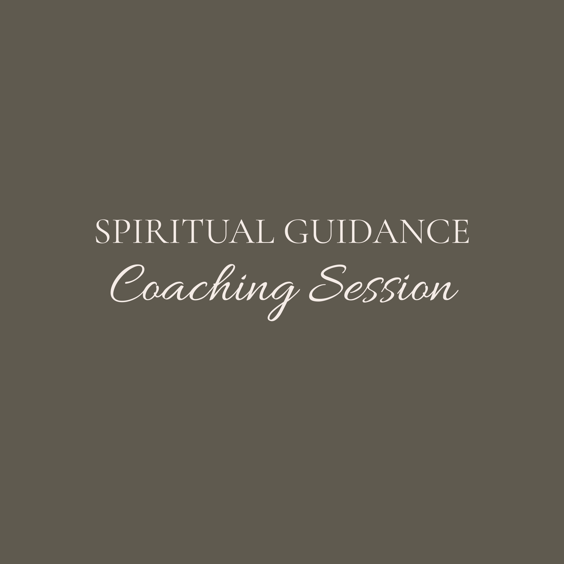 1-Hour Spiritual Guidance Coaching Session