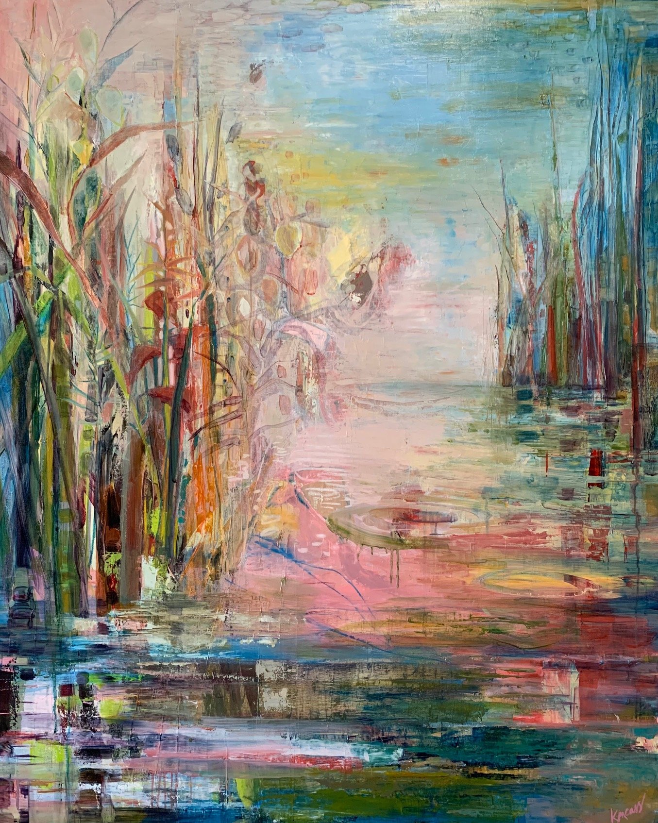 Blue Bayou, 60" x 48", Oil on Canvas