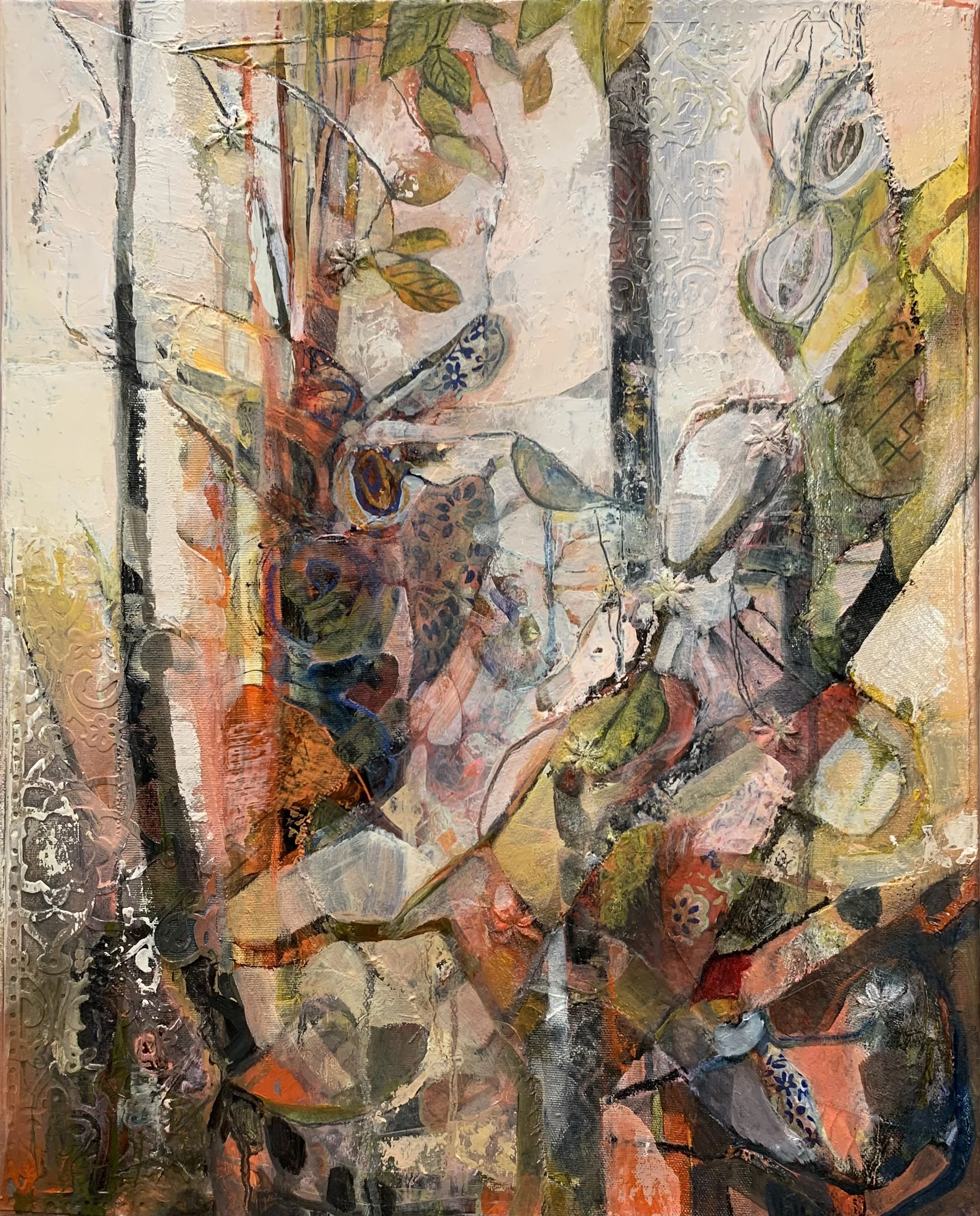 Raw Materials, 20" x 16", Mixed Media on Panel