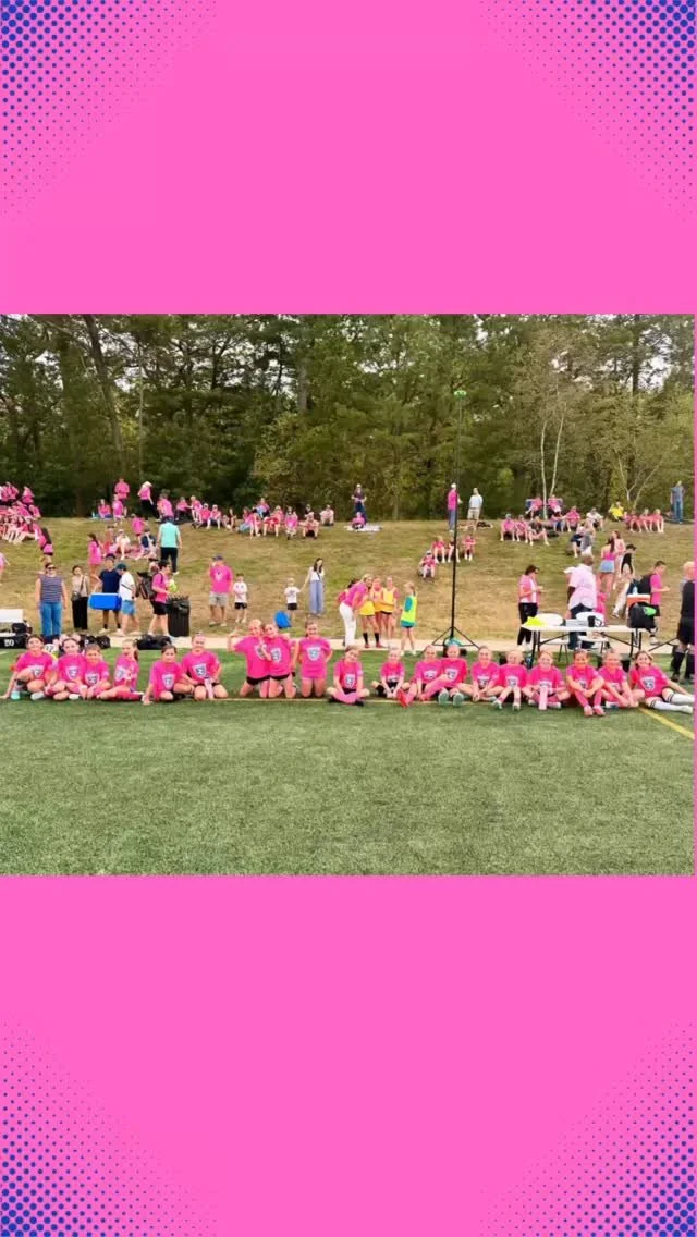 Here’s a picture of 3rd and 4th grade girls CCYS patriots pals before going out to anthem w/ CCHS team.