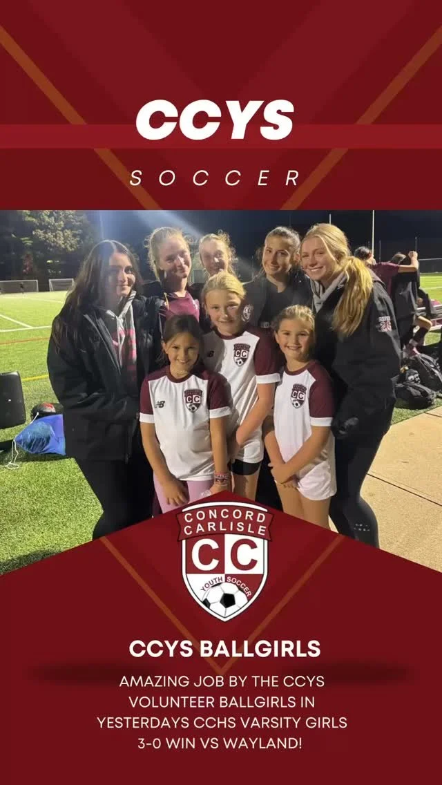 Amazing job by the CCYS volunteer Ballgirls in yesterdays CCHS Varsity Girls 3-0 win vs Wayland!
