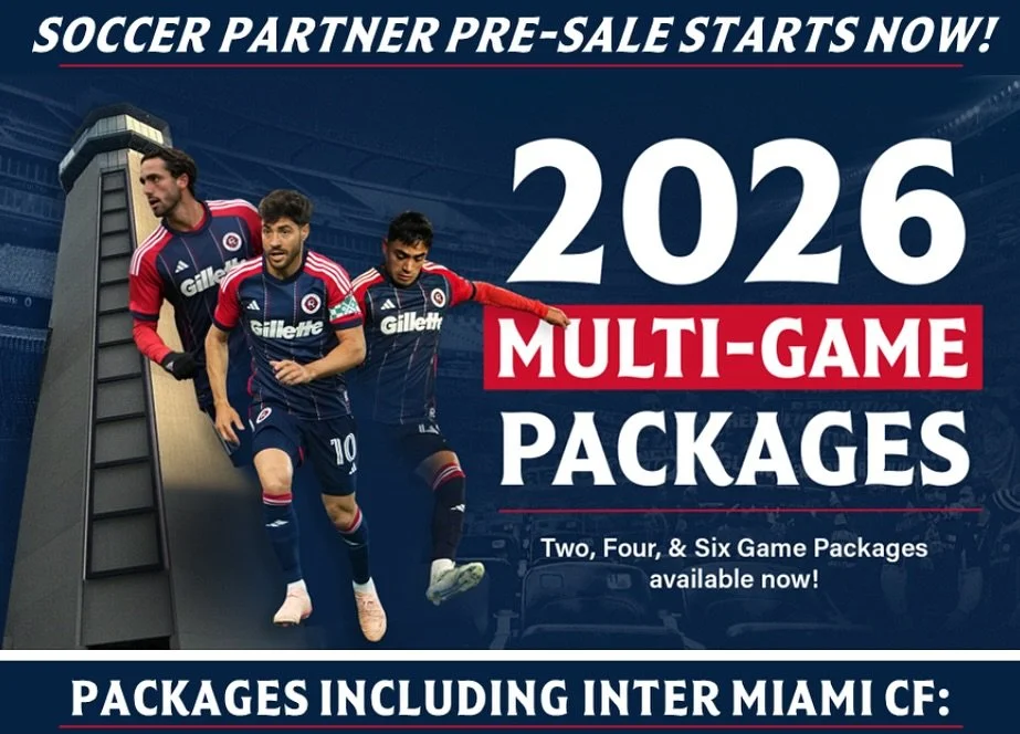 As a soccer partner organization of the New England Revolution, CCYS members have exclusive presale access through the weekend to the brand-new 2026 Multi-Game Packages... before they go public. This is the chance to lock in your favorite game days e