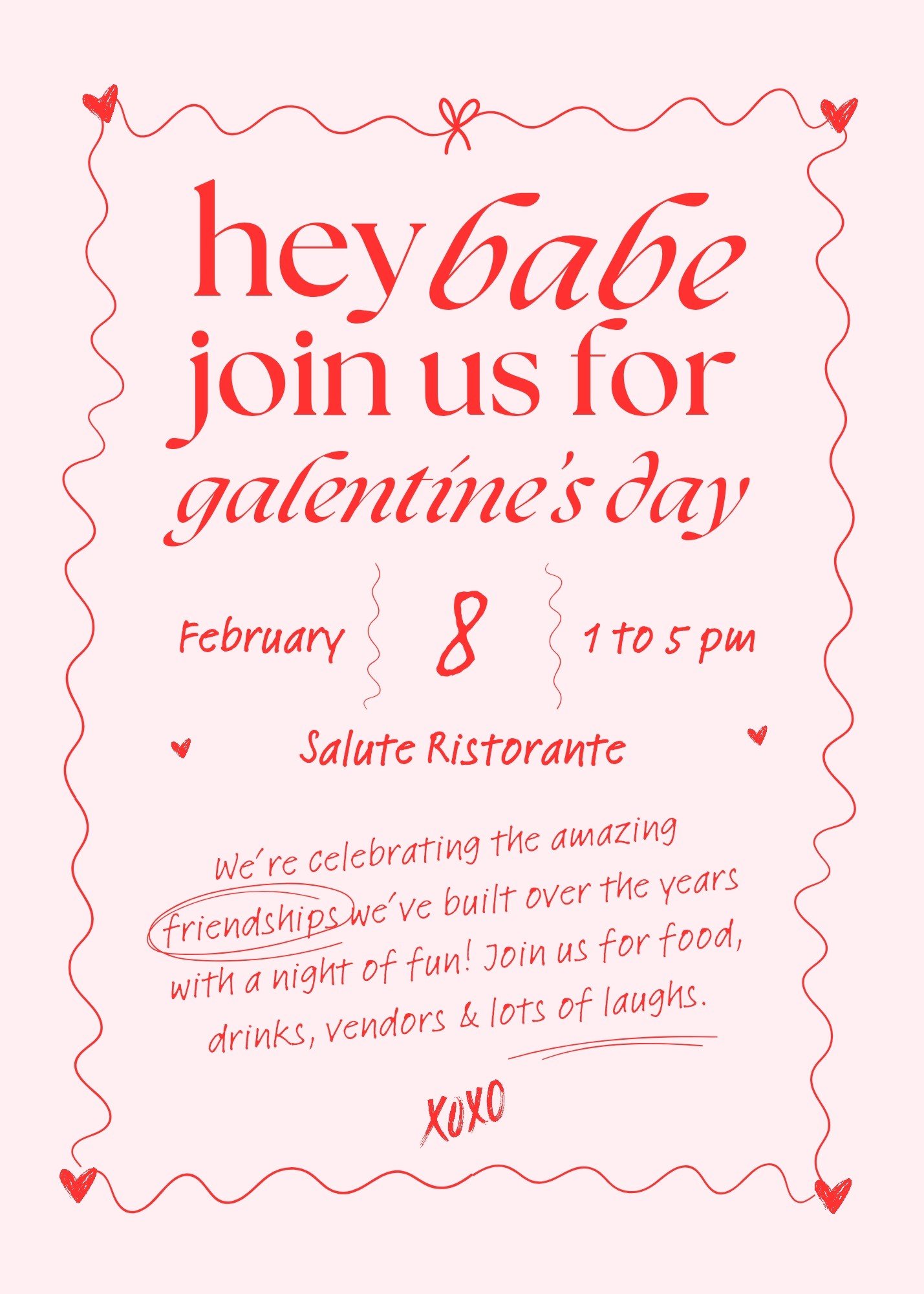 Galentine’s day celebration at salute