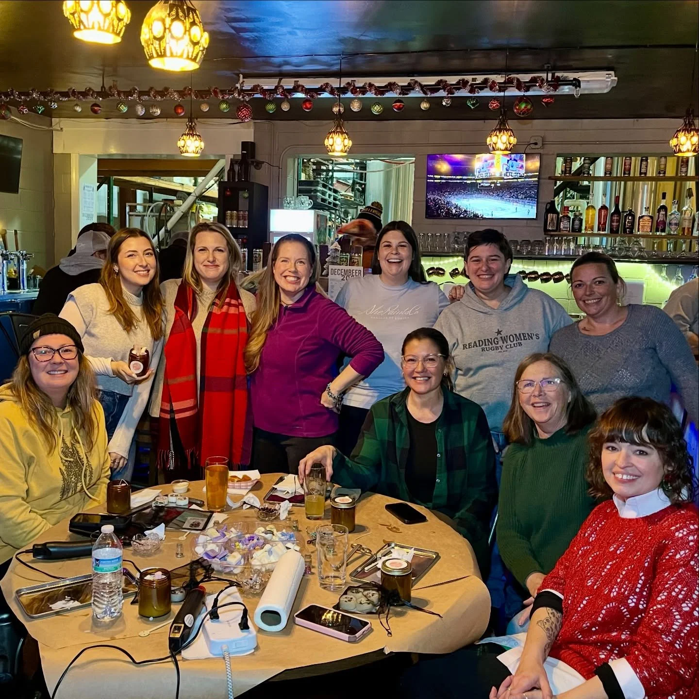 Last night was our ladies night soy candle making collab with @pagodacitybrewing and @830weeu 

The lounge was filled with community, laughter, and fun! I had a great time crafting with you all on a cozy December night. Thank you Pagoda for opening u