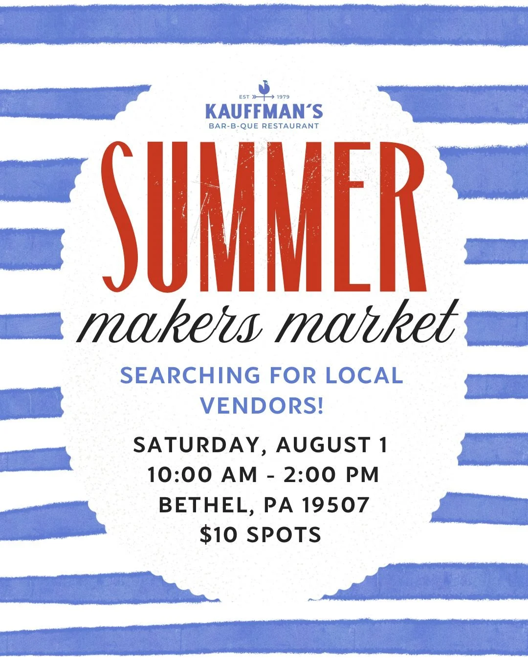 Summer Makers Market at Kauffman’s bbq