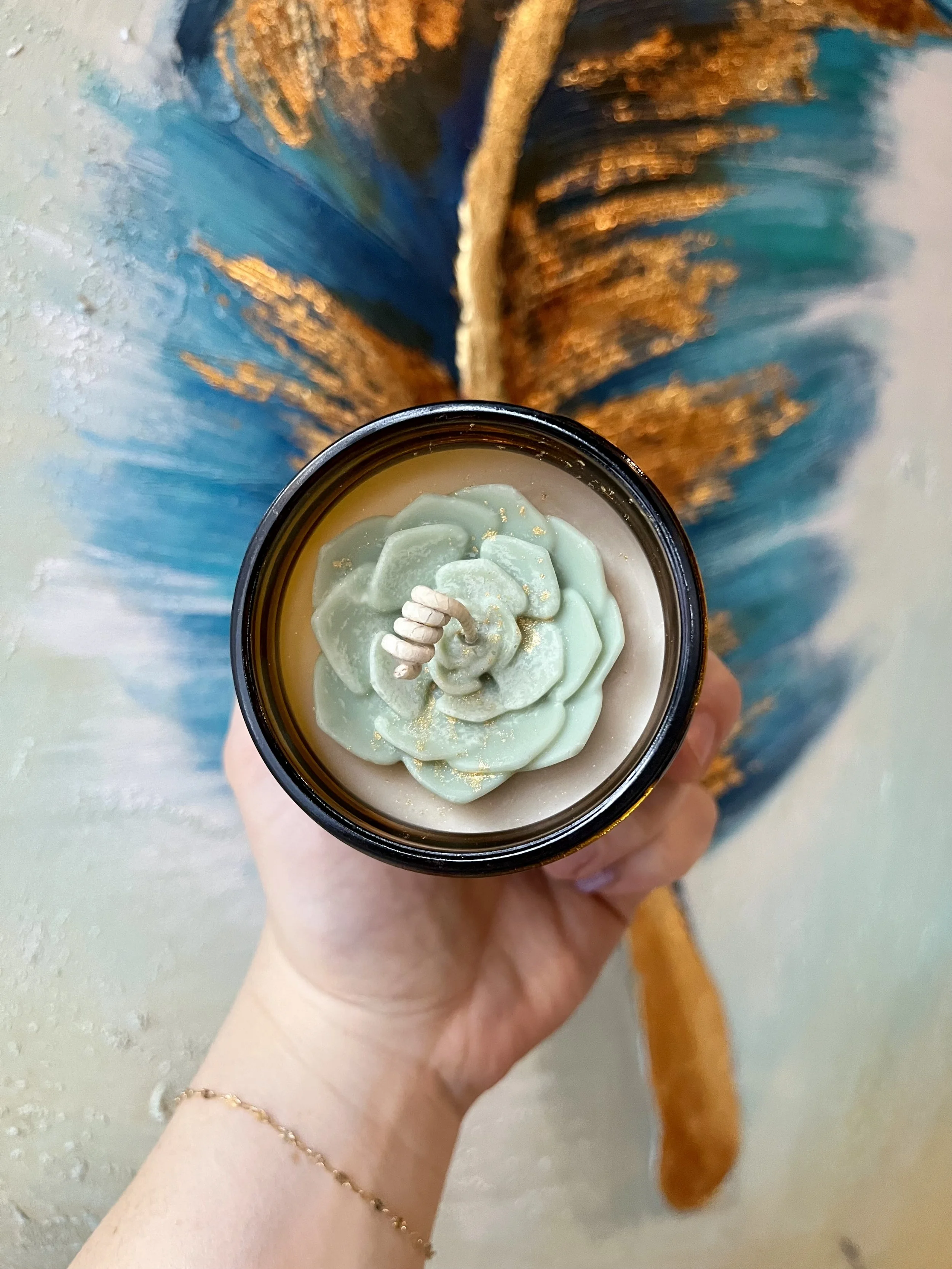 4.30 succulent Candle Making Workshop at sweet ride