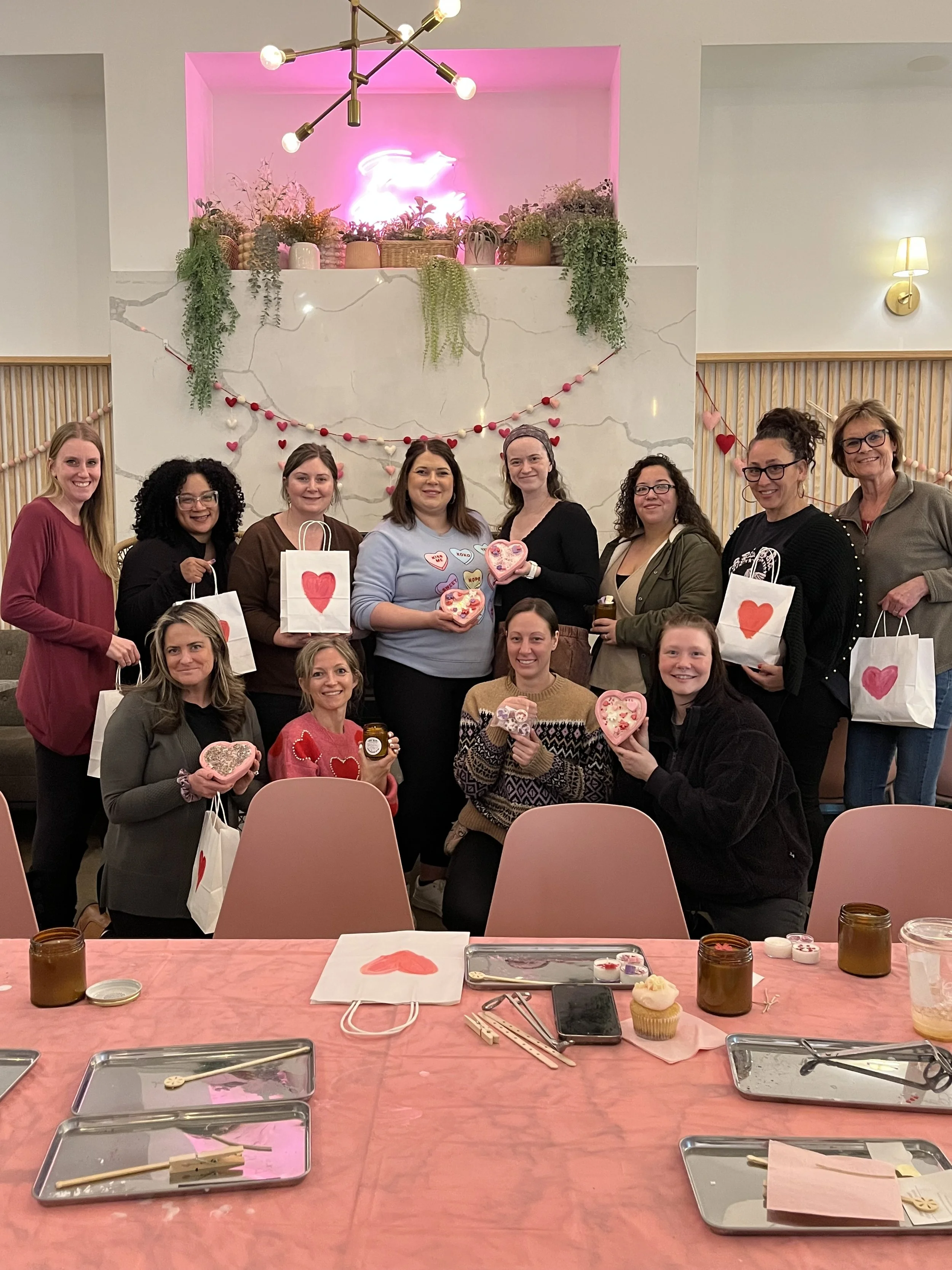 Cupcakes &amp; Candles soy candle making Workshop at Lancaster Cupcake