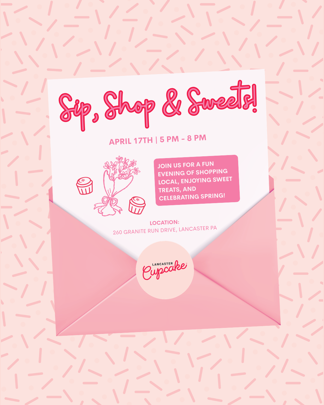 Spring Sip, Shop & Sweets Pop Up