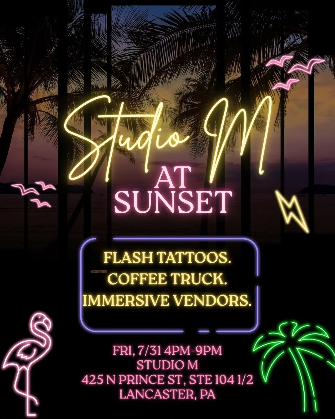 Studio M at Sunset Flash Event (Vendor)