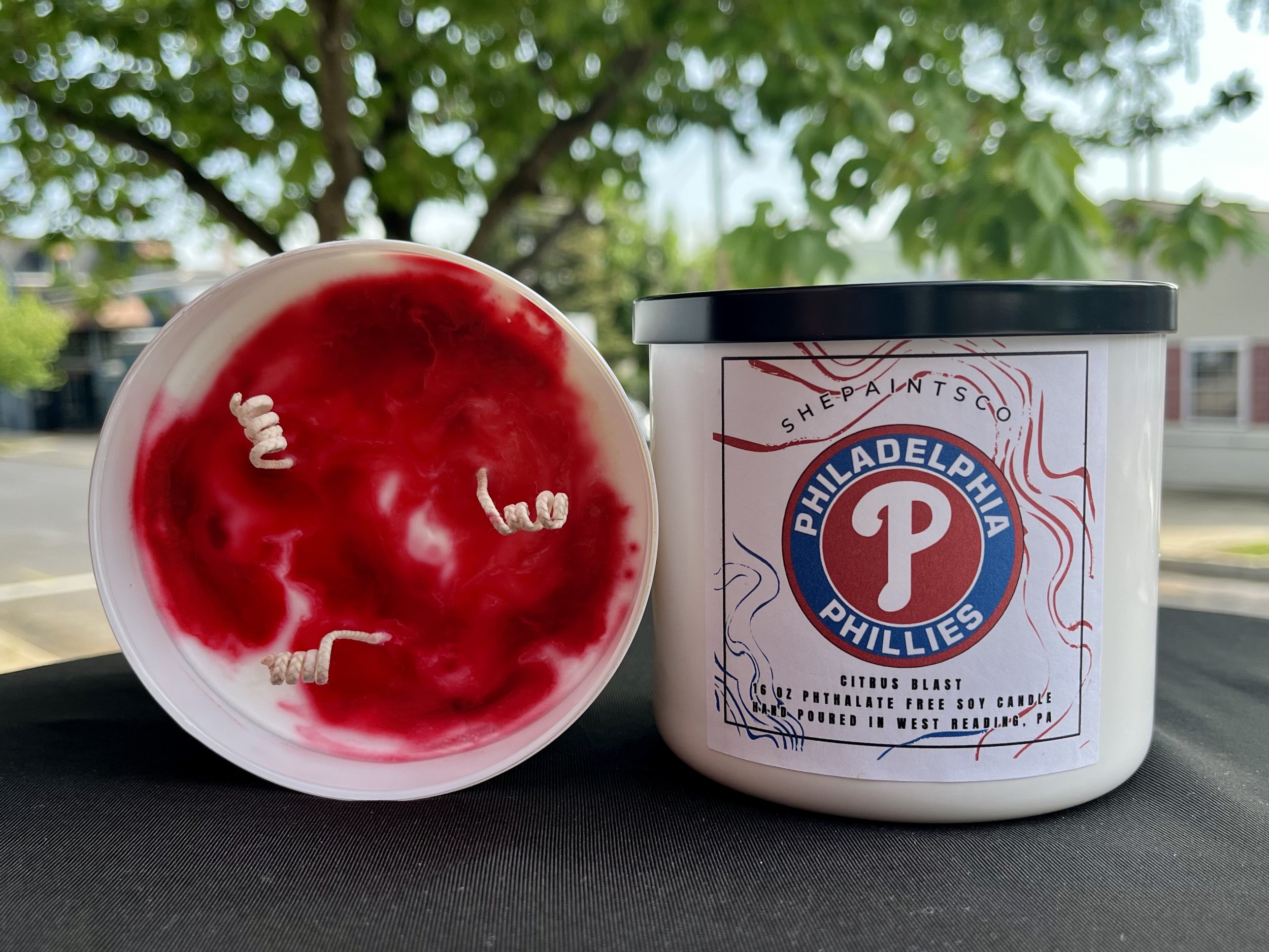 Phillies Game Day 3 Wick Soy Candle
