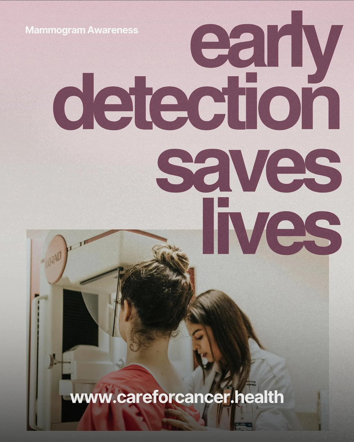 🎀 Early detection saves lives.
&gt; If you&rsquo;re 40+ or have a family history of breast cancer, now&rsquo;s the time to schedule your mammogram.
&gt; Don&rsquo;t know where to start? We partner with trusted clinics across California. DM us or vis