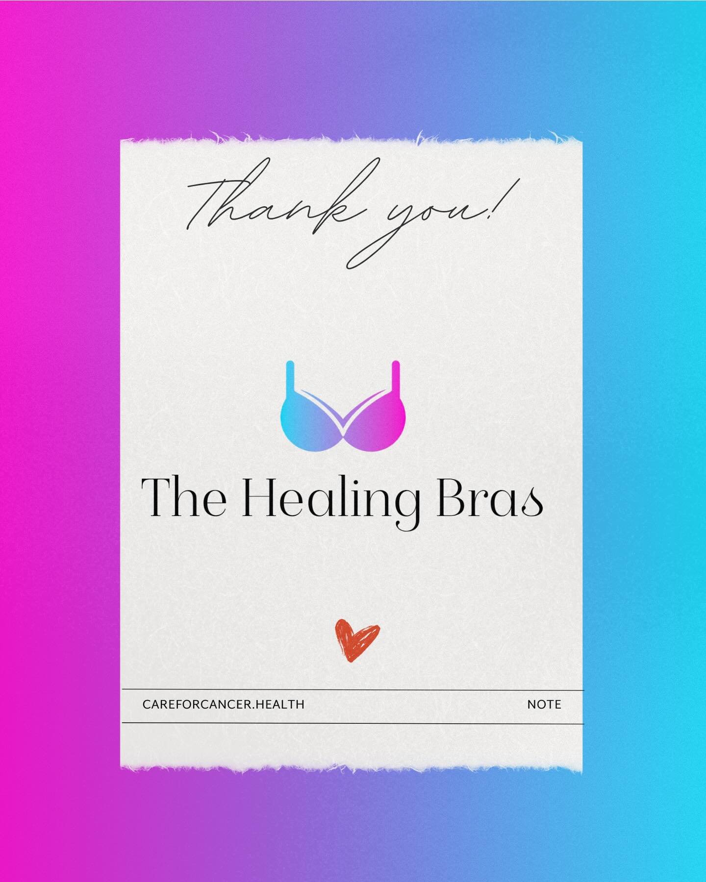 Thank you The Healing Bras + The Healing Pads @&zwnj;thehealingbras for your help and generosity in working with Cancer Assistance Resource Effort | CARE to source your lifechanging healing pads for patients and survivors at Central Valley Breast Car