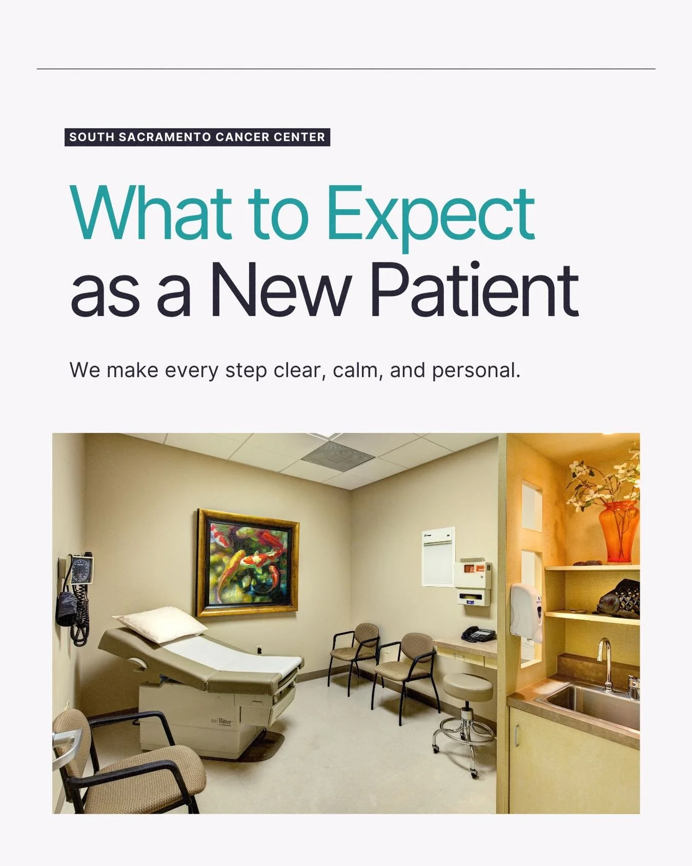 South Sacramento Cancer Center &ndash; What to Expect as a New Patient
| Cancer Assistance Resource Effort - CARE | CARE supports South Sacramento Cancer Center | What to Expect as a New Patient | Meeting with a Radiation Oncologist | Precision Plann