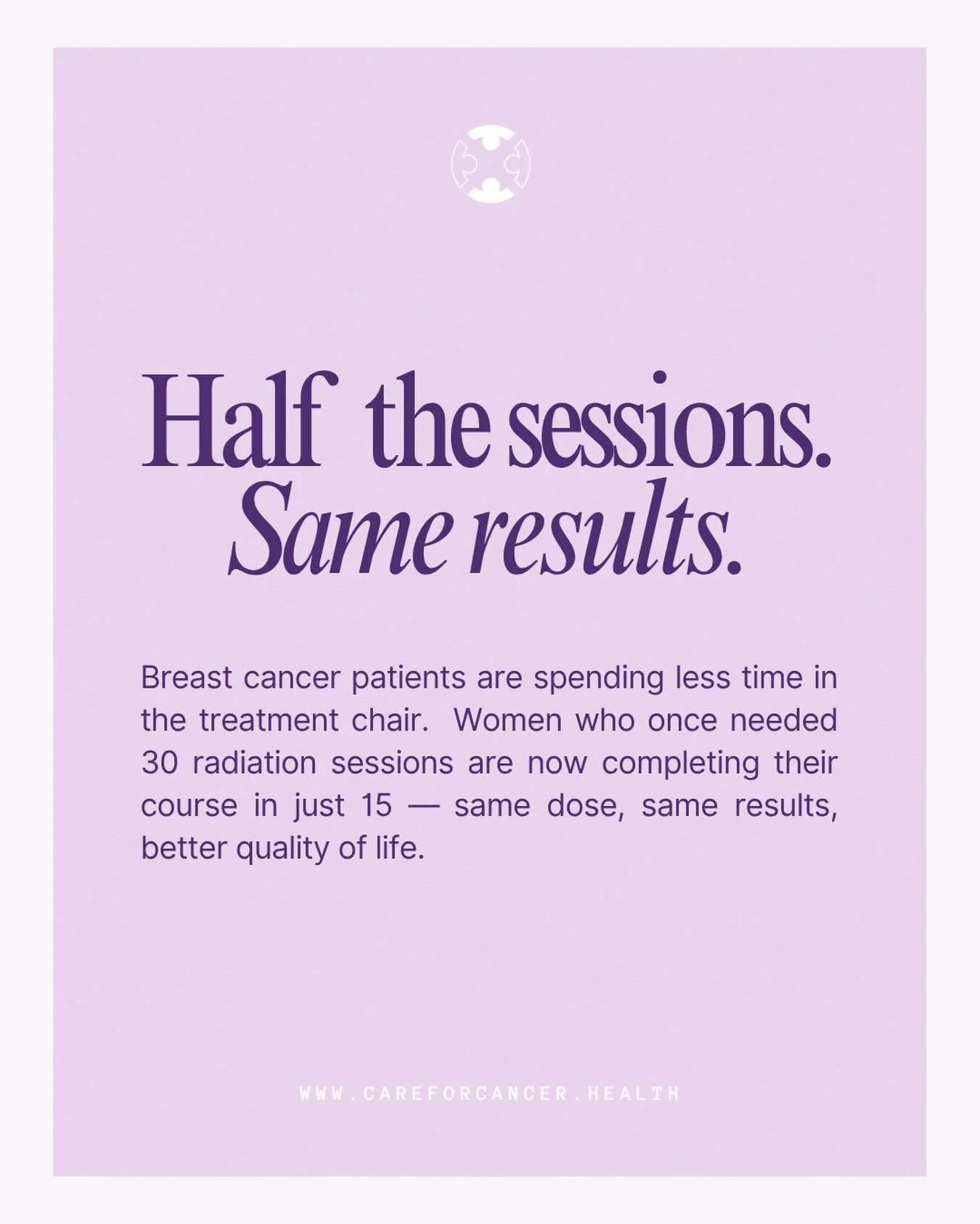 Breast cancer patients are spending less time in the treatment chair. Women who once needed 30 radiation sessions are now completing their course in just 15 &mdash; same dose, same results, better quality of life. 🙌 #BreastCancer #radiationtherapy #