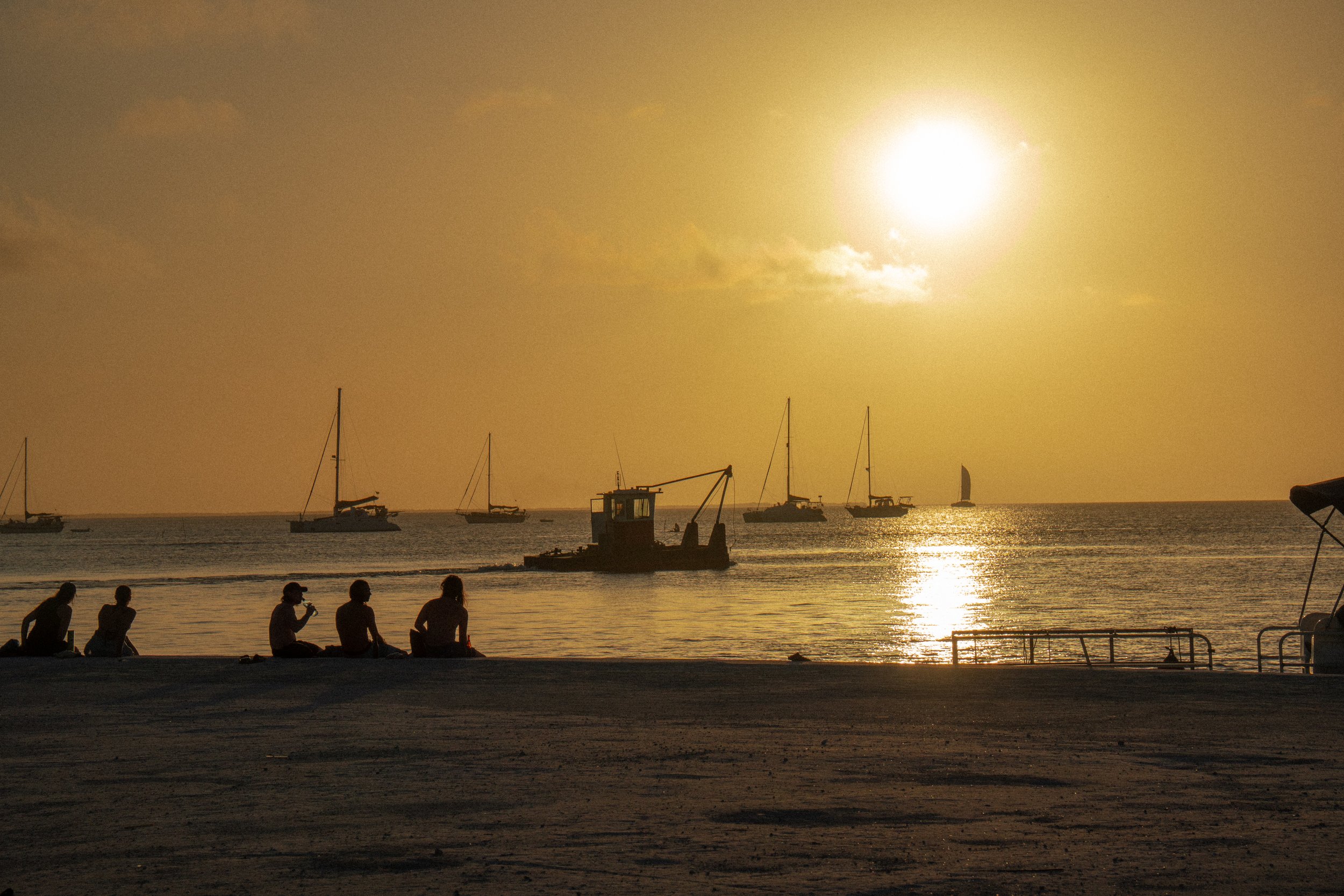 Sunset on Caye Caulker Island, Belize
