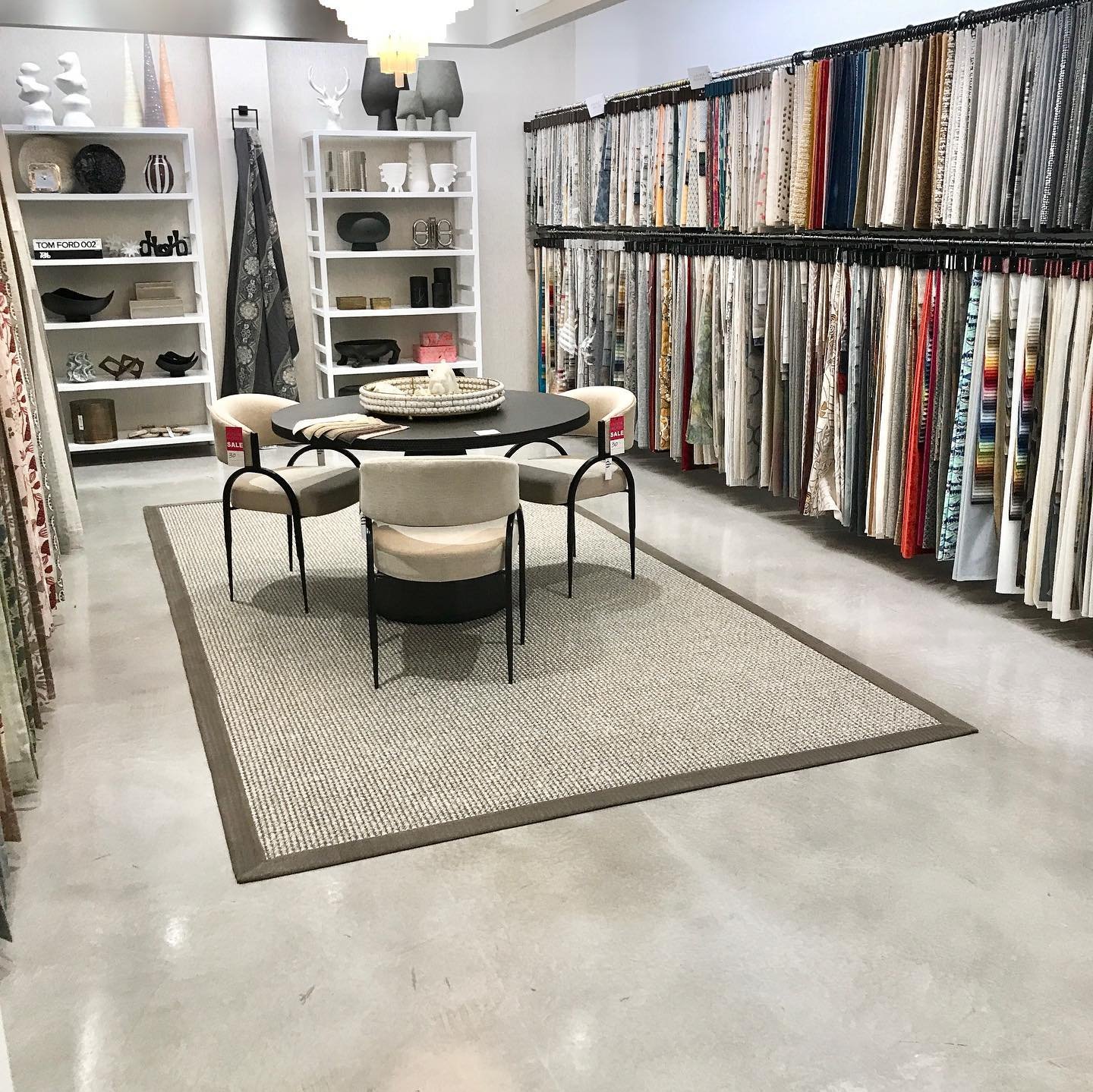 This is my happy place! A few hours of selecting fabrics for my client&rsquo;s custom furnishings. Pure bliss is this gorgeous space @jf_and_company @jffabrics #designerfabrics #customupholstery #interiorstyling #designer #torontolife #custommade #we