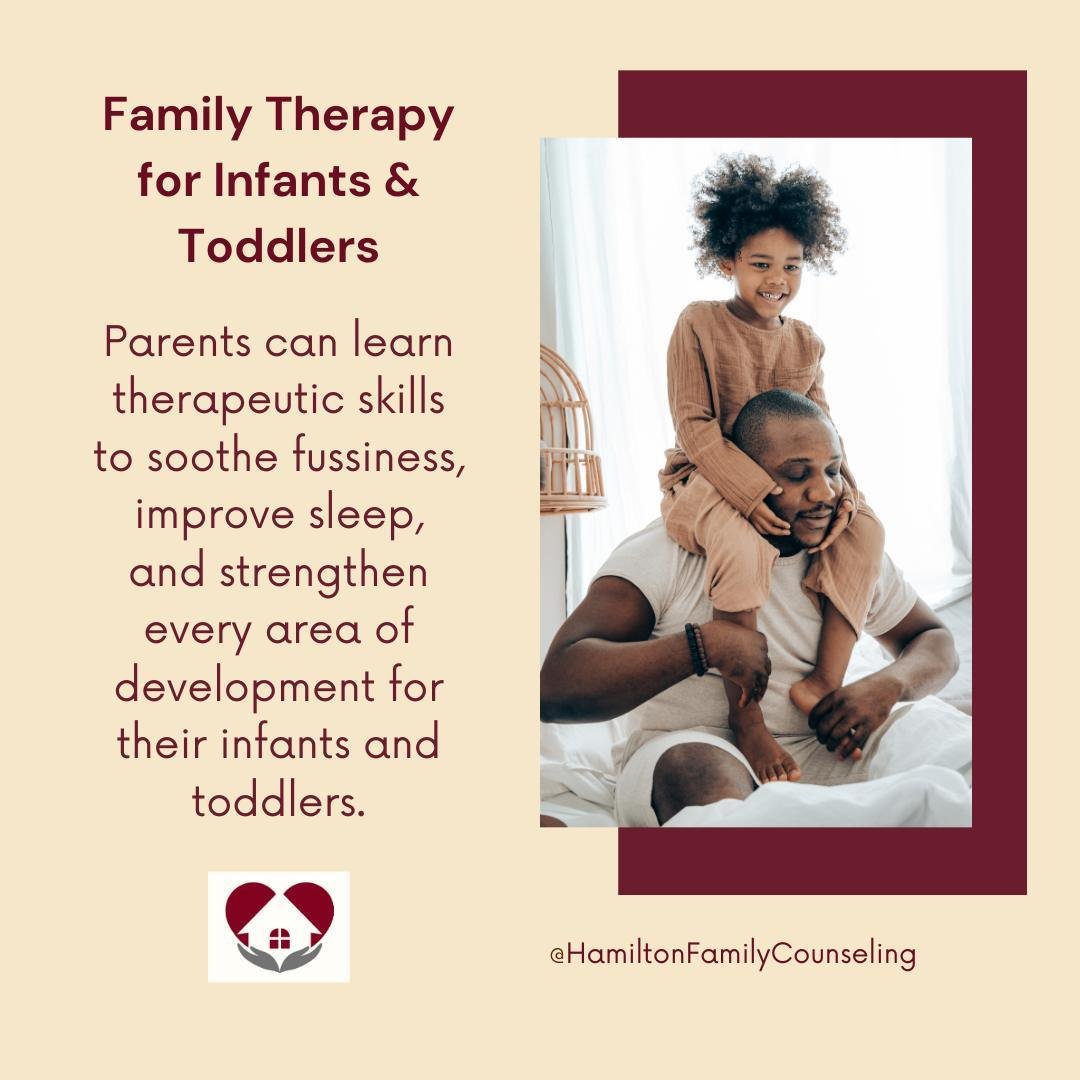 At Hamilton Family Counseling we specialize in children ages 1-10 with big emotions and challenging behaviors including family therapy for parenting infants &amp; toddlers. 

Schedule a free 15 minute consultation now to learn more!

Link in bio or g