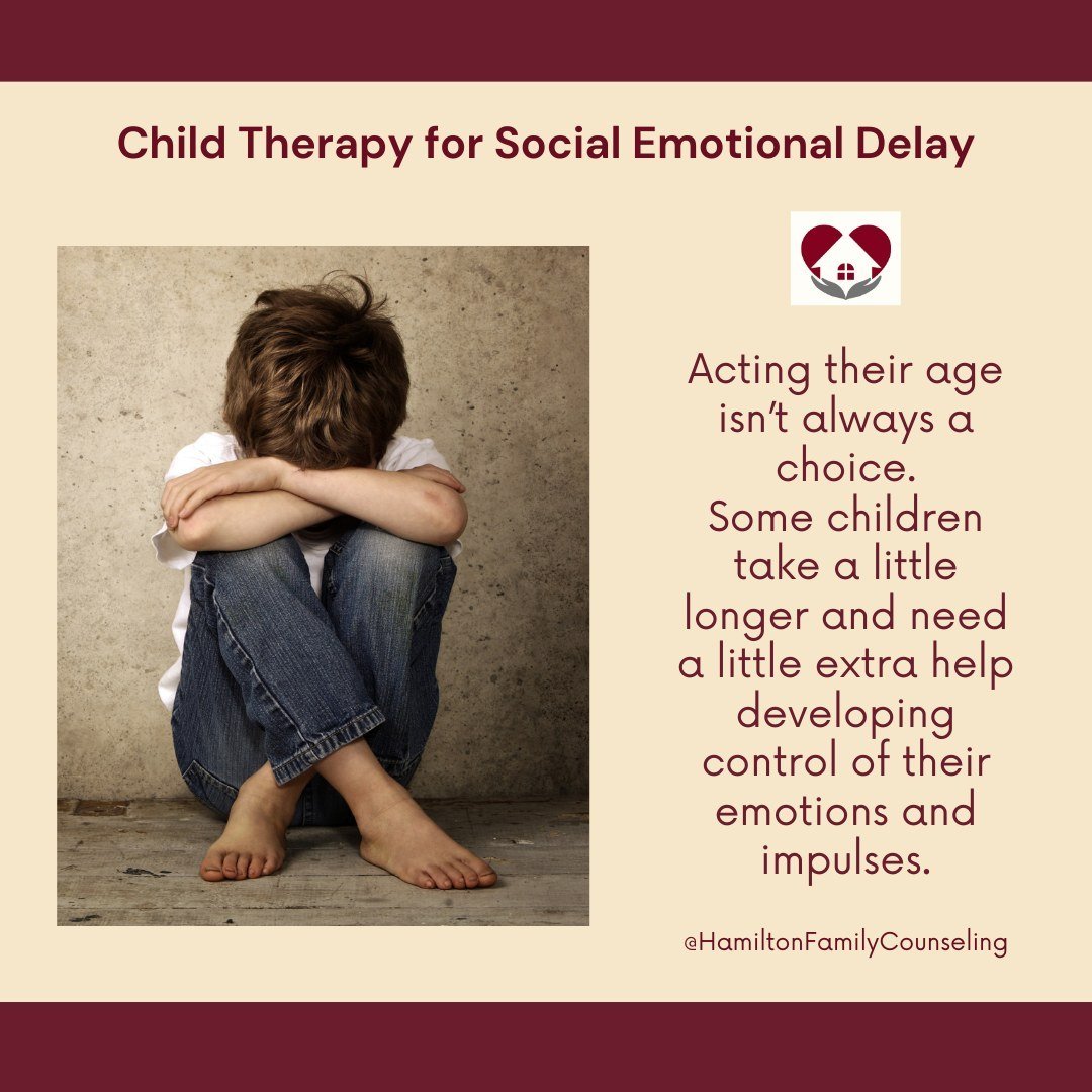 At Hamilton Family Counseling we specialize in children ages 1-10 with big emotions and challenging behaviors including child therapy for social emotional delay. 

Schedule a free 15 minute consultation now to learn more!

Link in bio or go to www.HF