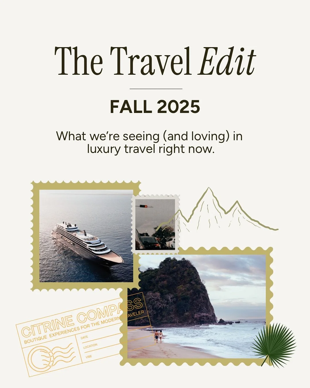 The Travel Edit - Fall 2025

We spend every day talking with clients and our global network of hotel and destination partners, which means we get the scoop on what is top-of-mind in the travel world.

From yacht-style cruising to villa stays built fo