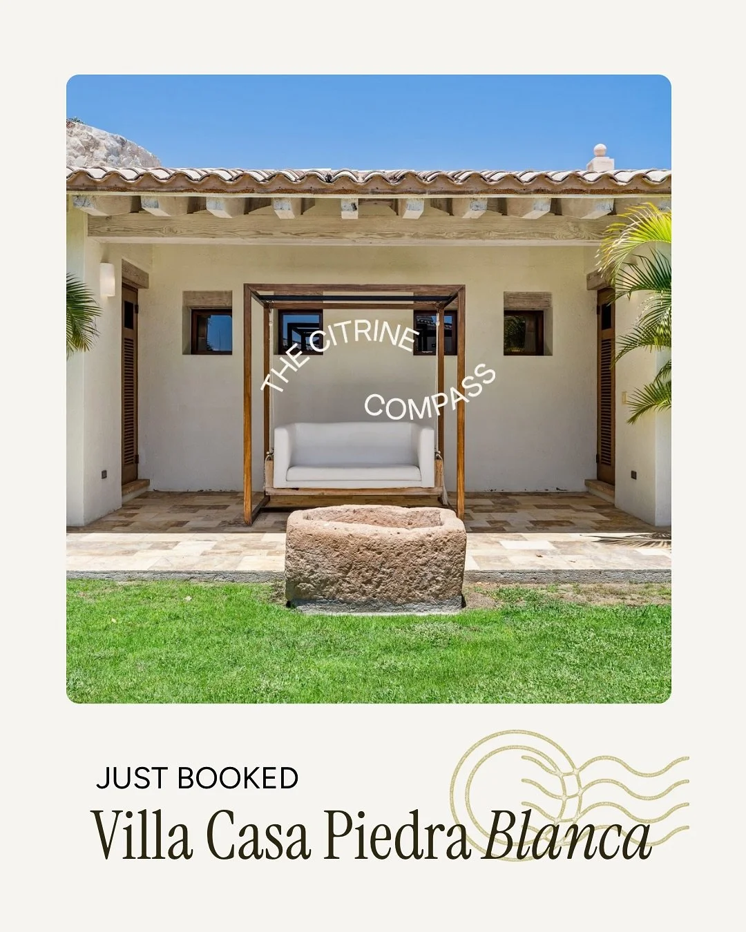 Just booked 〰️ Villa Casa Piedra Blanca | San Jos&eacute; del Cabo

For a milestone birthday getaway, nine college friends are heading south to celebrate in style at this private beachfront villa overlooking the Sea of Cortez.

They&rsquo;ll be greet