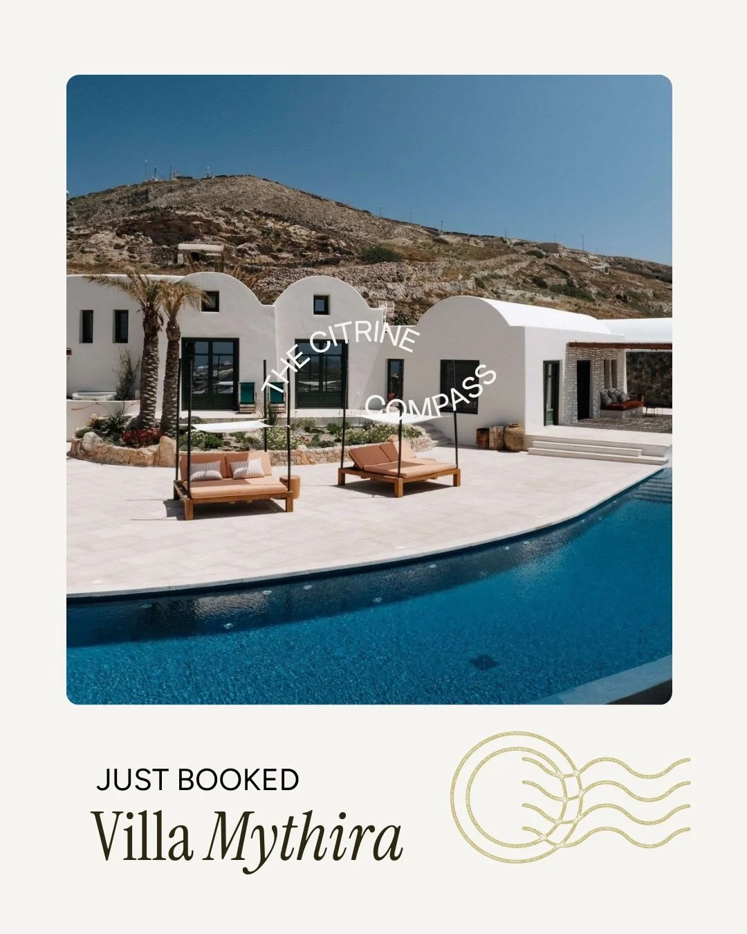 Just booked 〰️ Villa Mythira | Santorini, Greece

We just secured this seven-bedroom villa for two families who wanted Santorini their way - room to spread out, a private vibe and a calmer pace near a charming village.

Tucked just outside Pyrgos, Vi