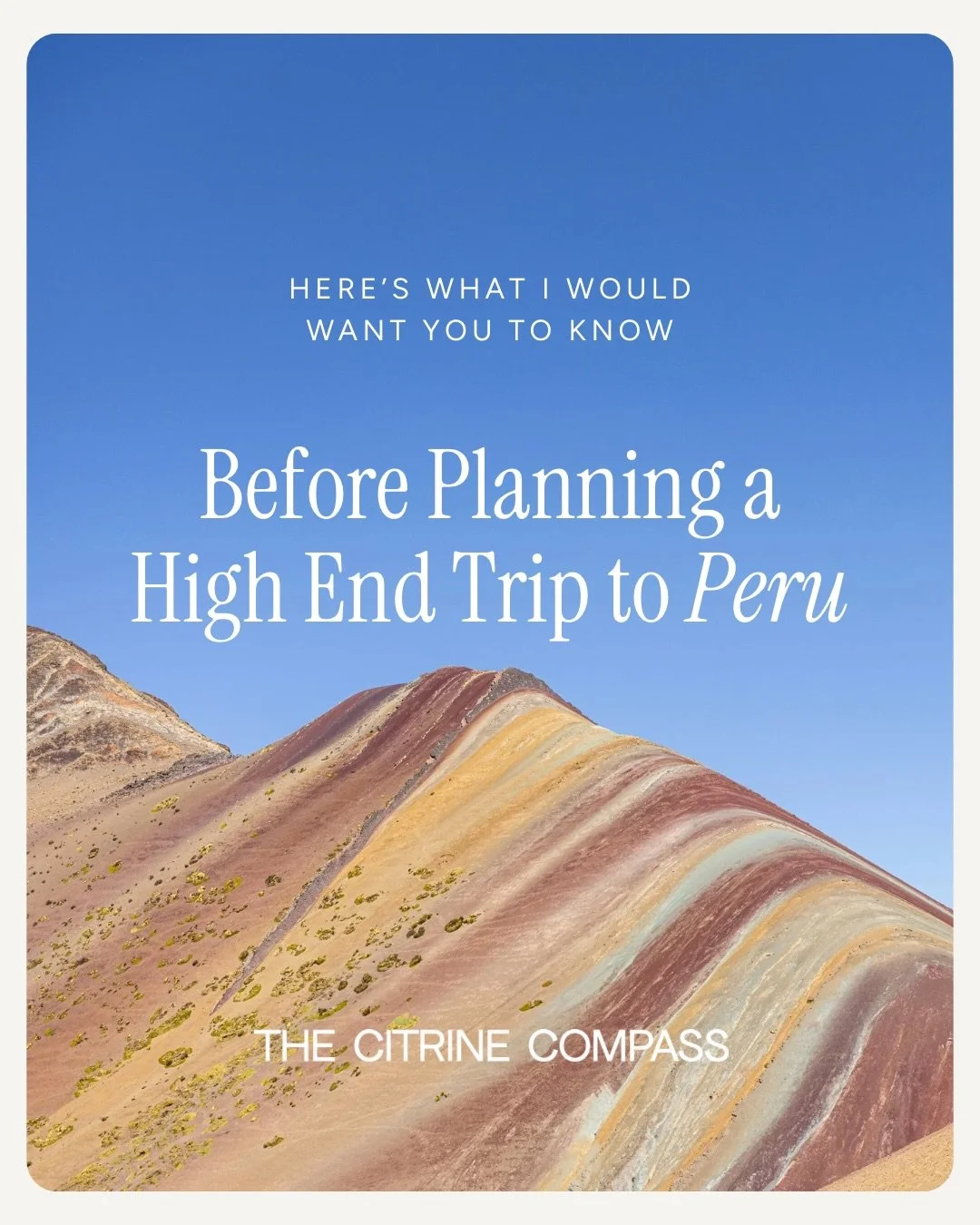 In our humble opinion, Peru is one of those destinations that demands exceptional planning.

Get the pacing, logistics and hotels right and it&rsquo;s one of the best bucket list trips we book. Get it wrong and you&rsquo;re rushing ruins on no sleep 