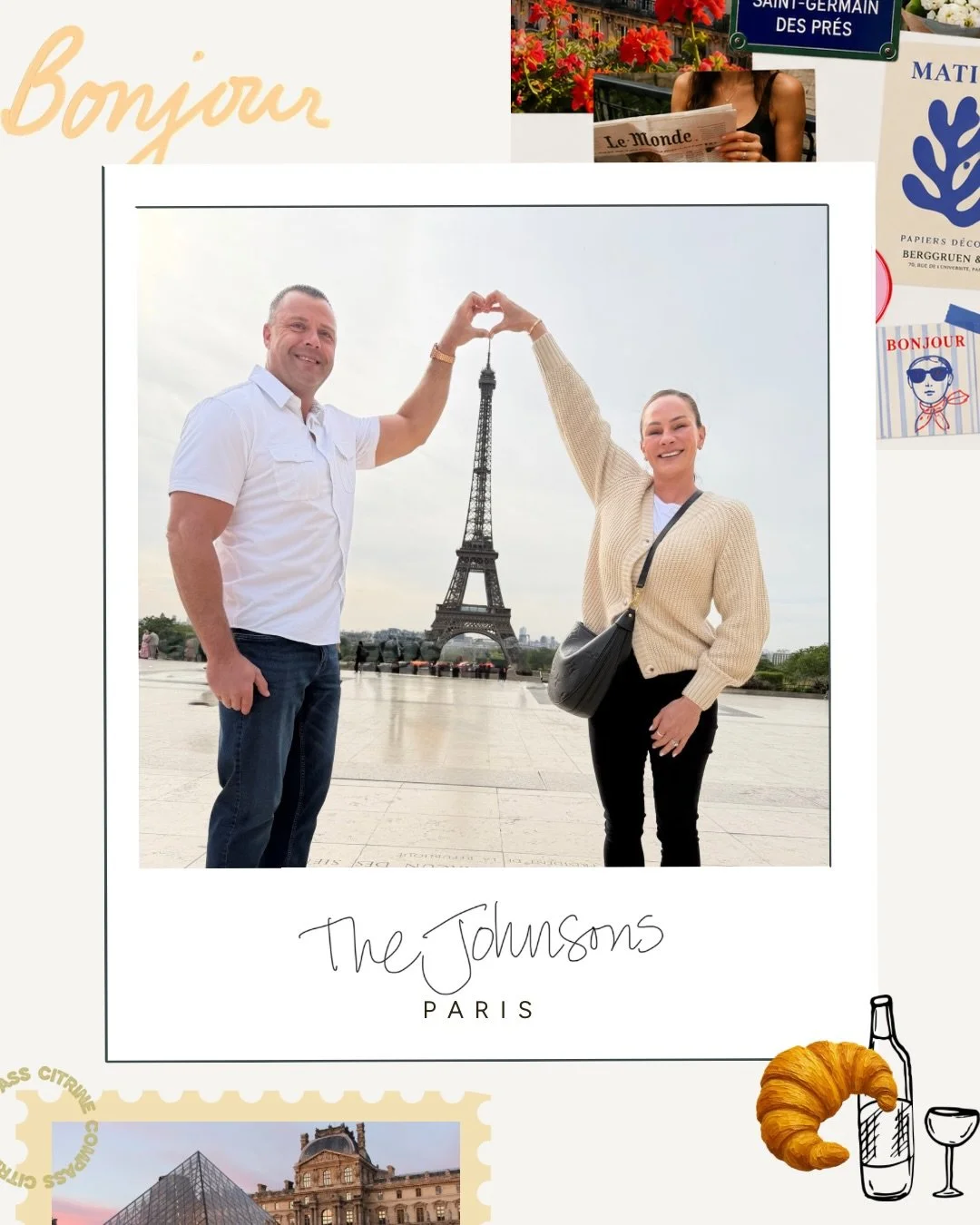 Postcards from a chic week in Paris. 🇫🇷

The Johnsons came to us as seasoned travelers who, somehow, had never been to Paris. They knew what they wanted: real depth on the icons, memorable food and wine experiences and space in the itinerary to dis