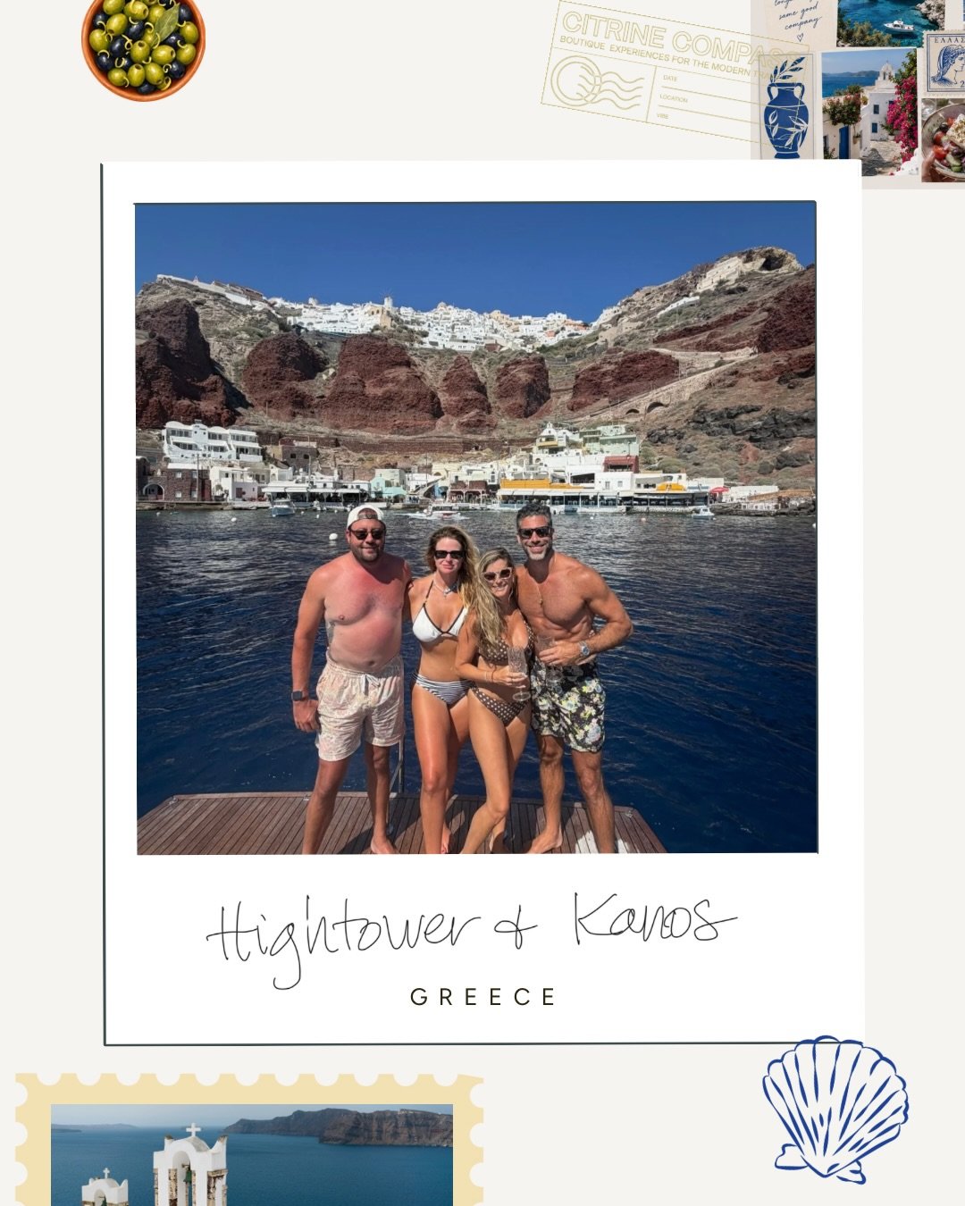 Postcards from a family getaway in Greece. 🧿

Two families, eleven people, two weeks in Greece. One family has Greek roots and has been many times, so they came in with opinions (which we loved!) but wanted our expertise on the full itinerary, inclu