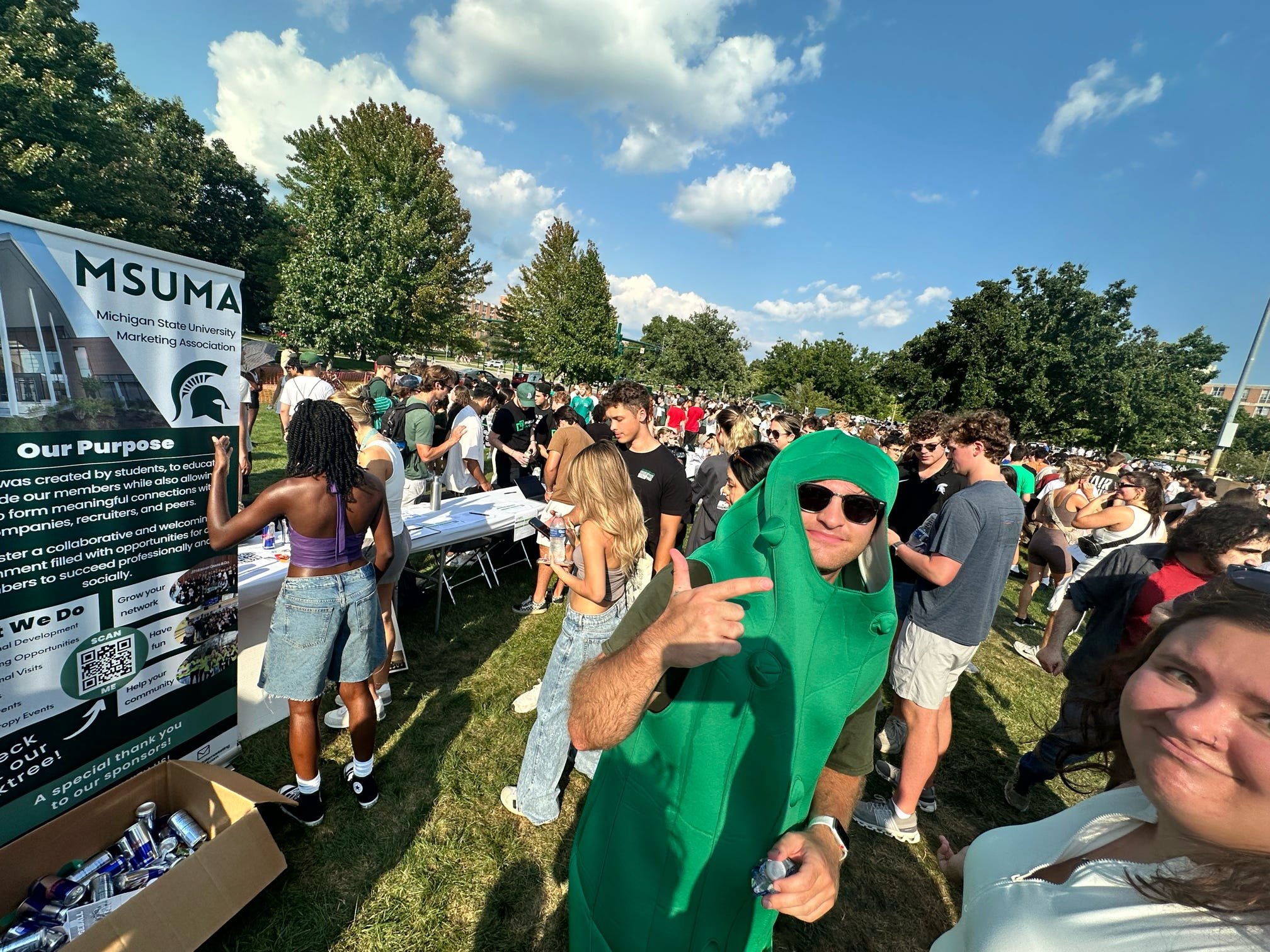 Pickle Jon making friends with future members!