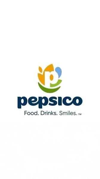 PepsiCo logo with a stylized globe and the word 'PEPSICO' in blue capital letters.