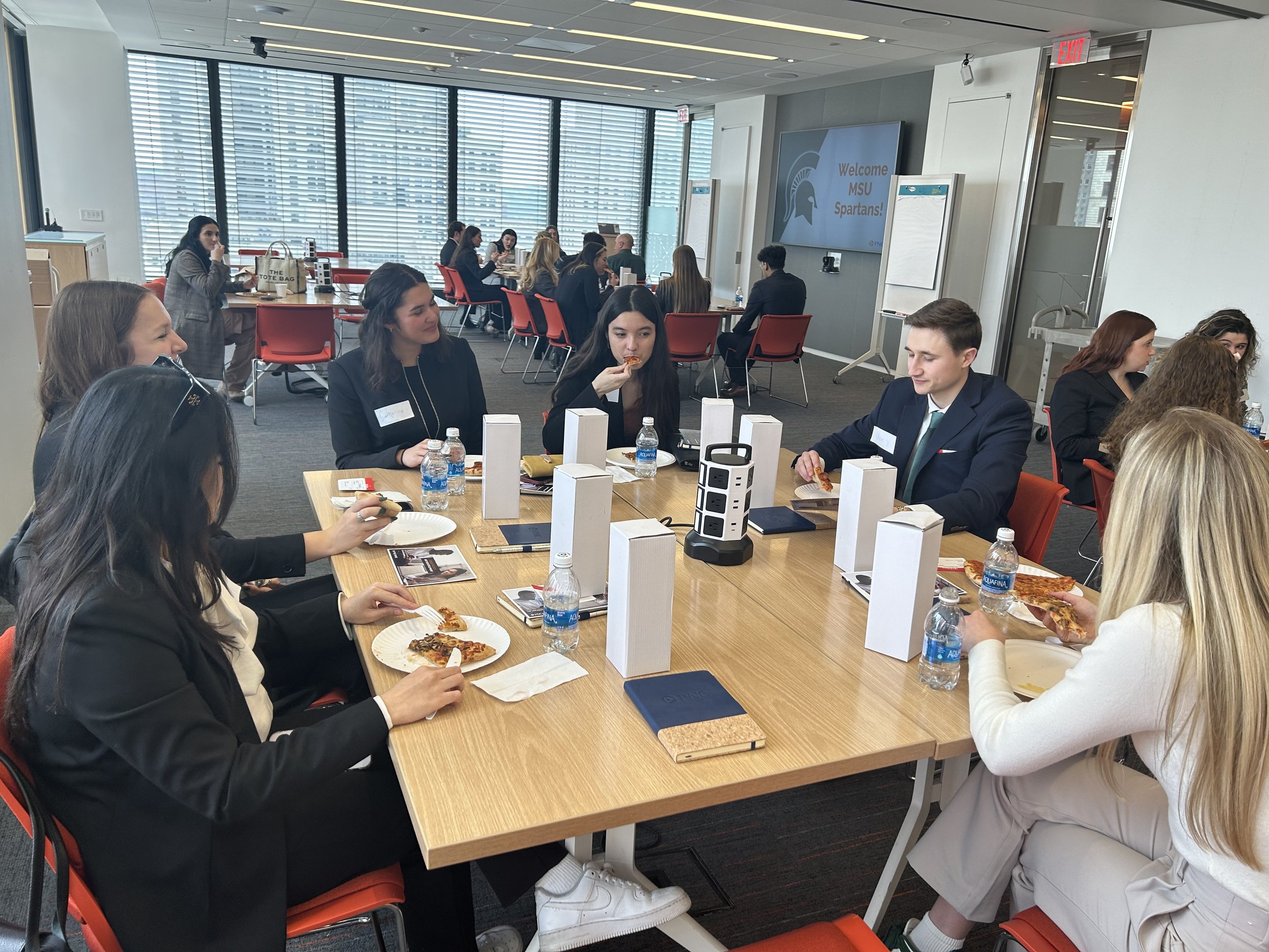 Welcomed by PNC with a delicious lunch and free goodies!