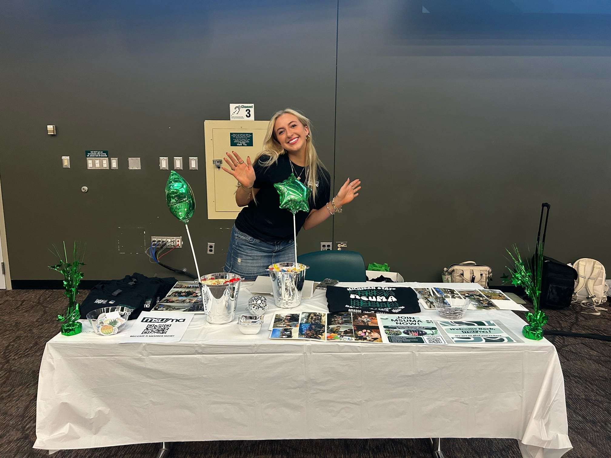 Can't forget our table of goodies of all things MSUMA!